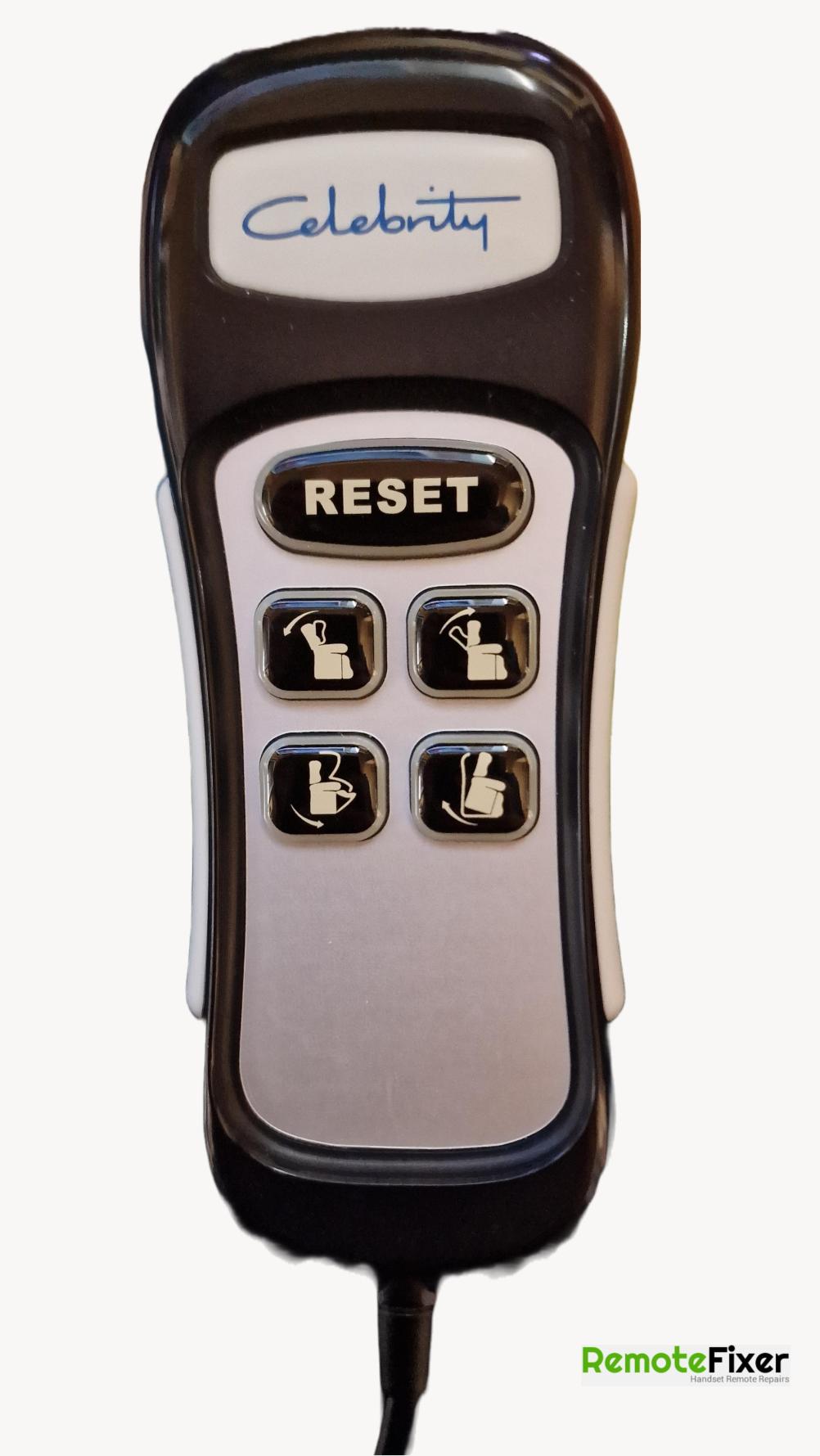 Celebrity recliner  Remote Control - Front Image