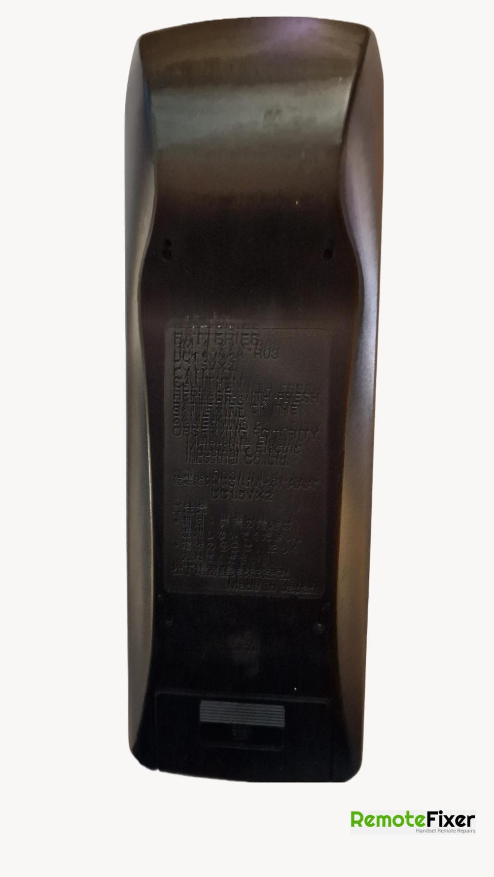 Technics  RAX-sc508w Remote Control - Back Image