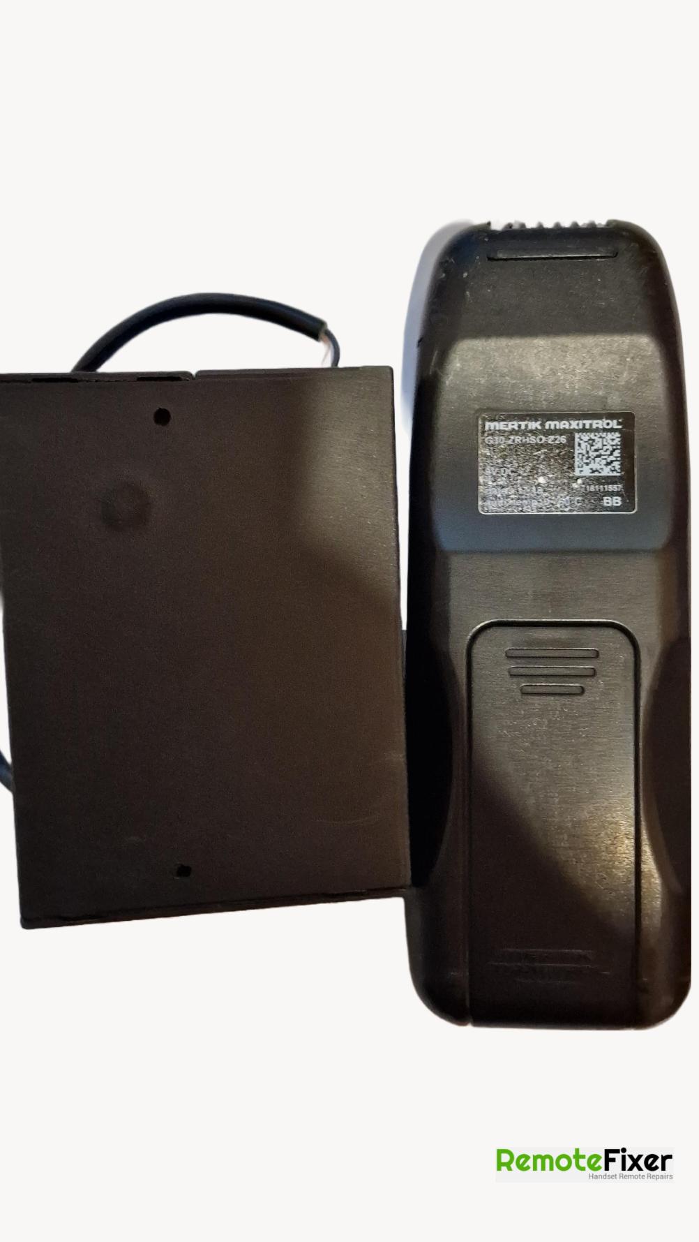 Mertik Maxitrol G30-ZRRSB Remote Control - Back Image