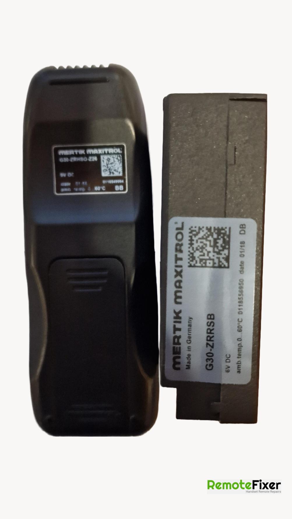 Martik Maxitrol  G30-ZRHSO-Z26 Remote Control - Back Image