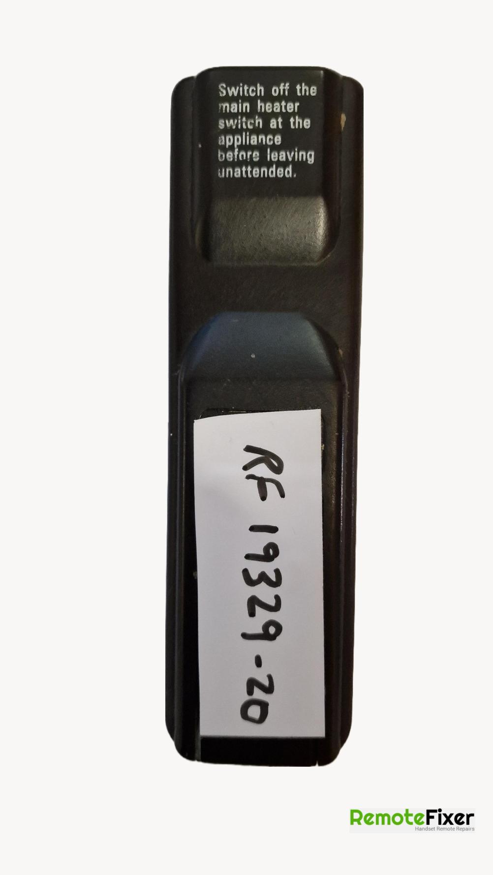 Rcs 01c   Remote Control - Back Image