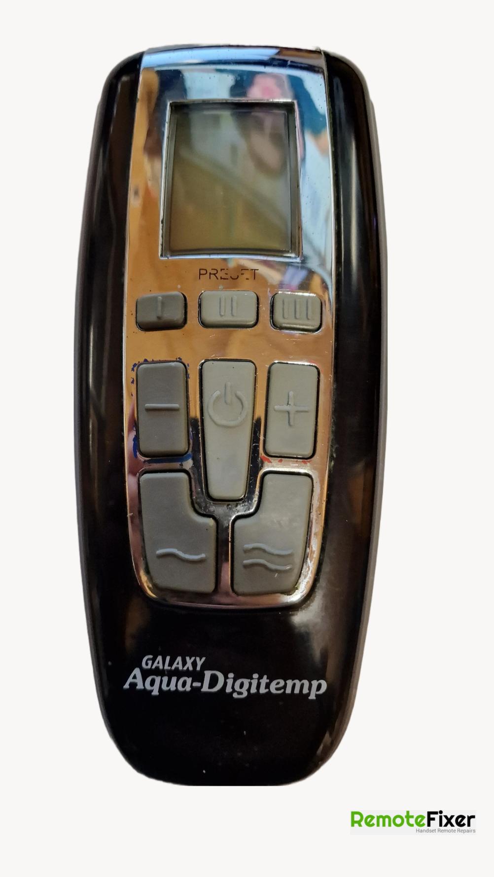 Galaxy  Aqua-Digitemp Remote Control - Front Image