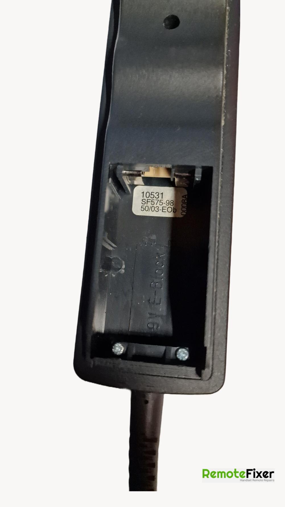 Swiss Flex SF 575 Remote Control - Back Image