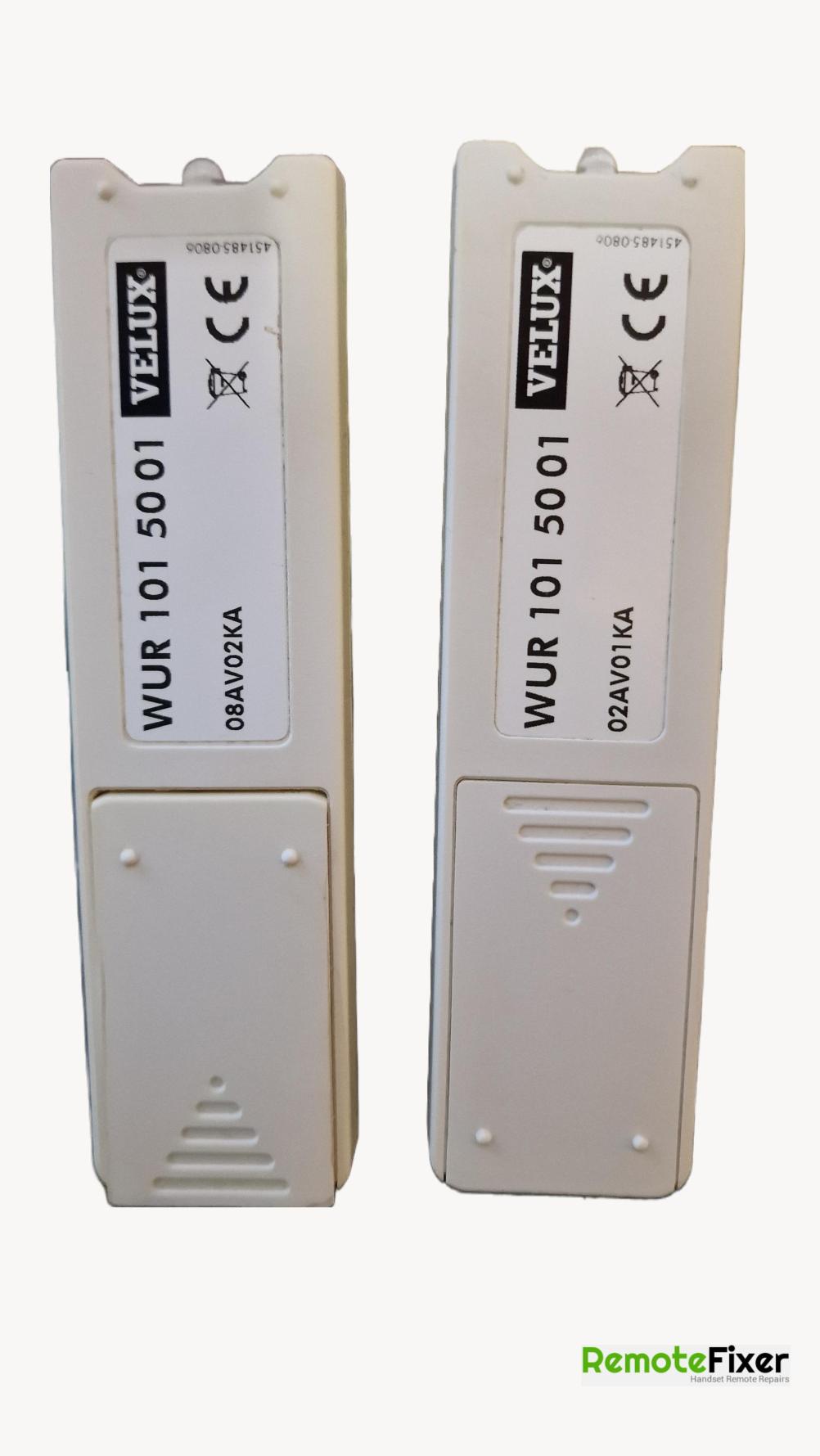 Velux  Remote Control - Back Image