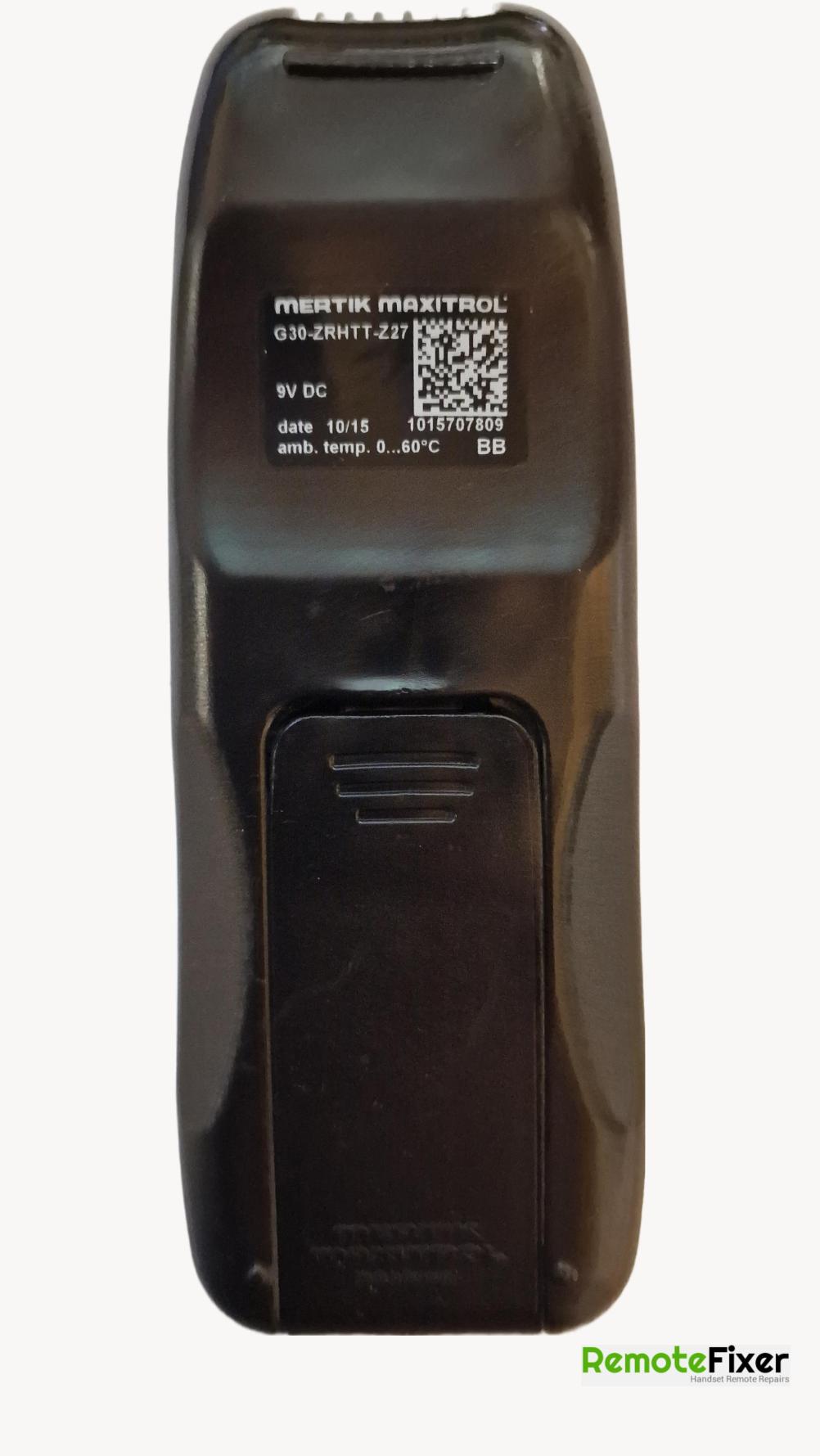 Gazco  Remote Control - Back Image