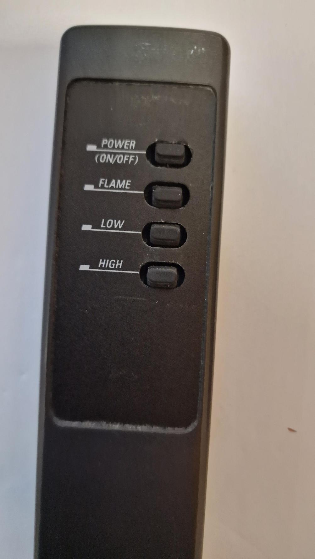 Aurora Victoria Electric Fireplace  RCS-01c  Remote Control - Inside Image
