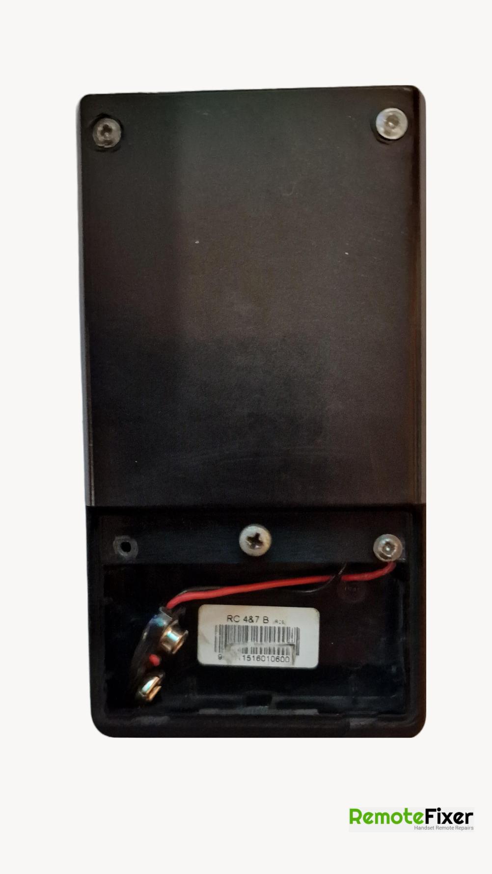 tecalamit  Remote Control - Back Image