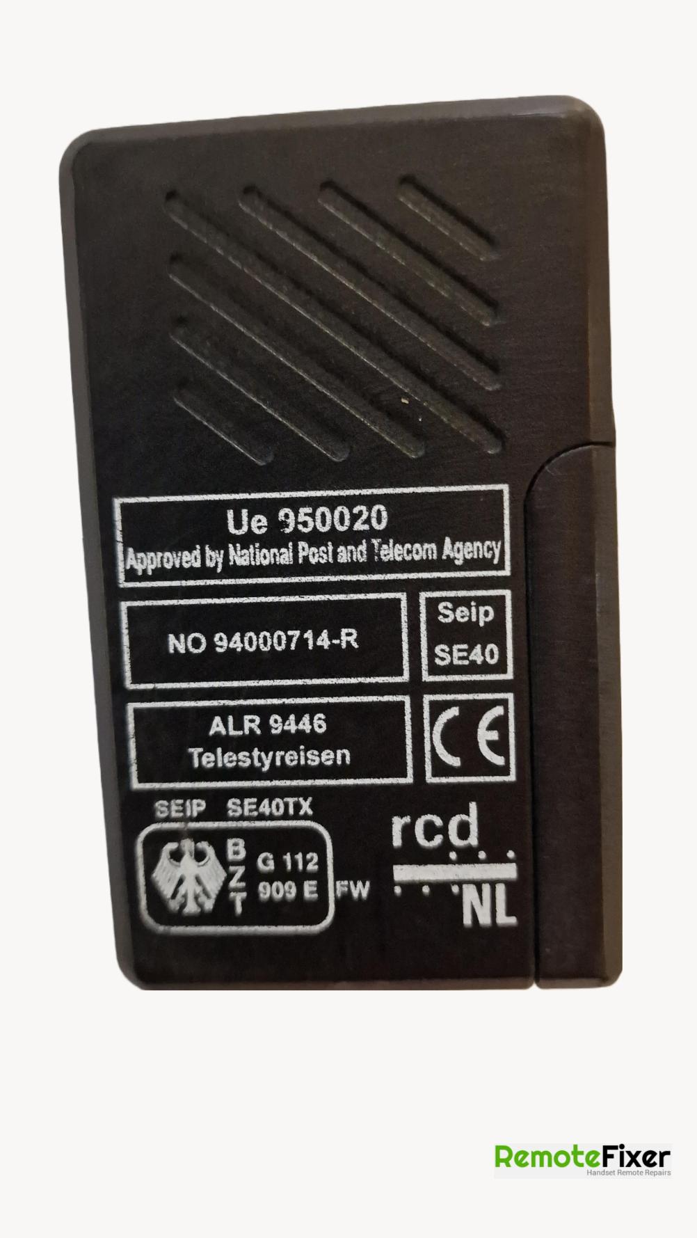 ALR 9446   Remote Control - Back Image