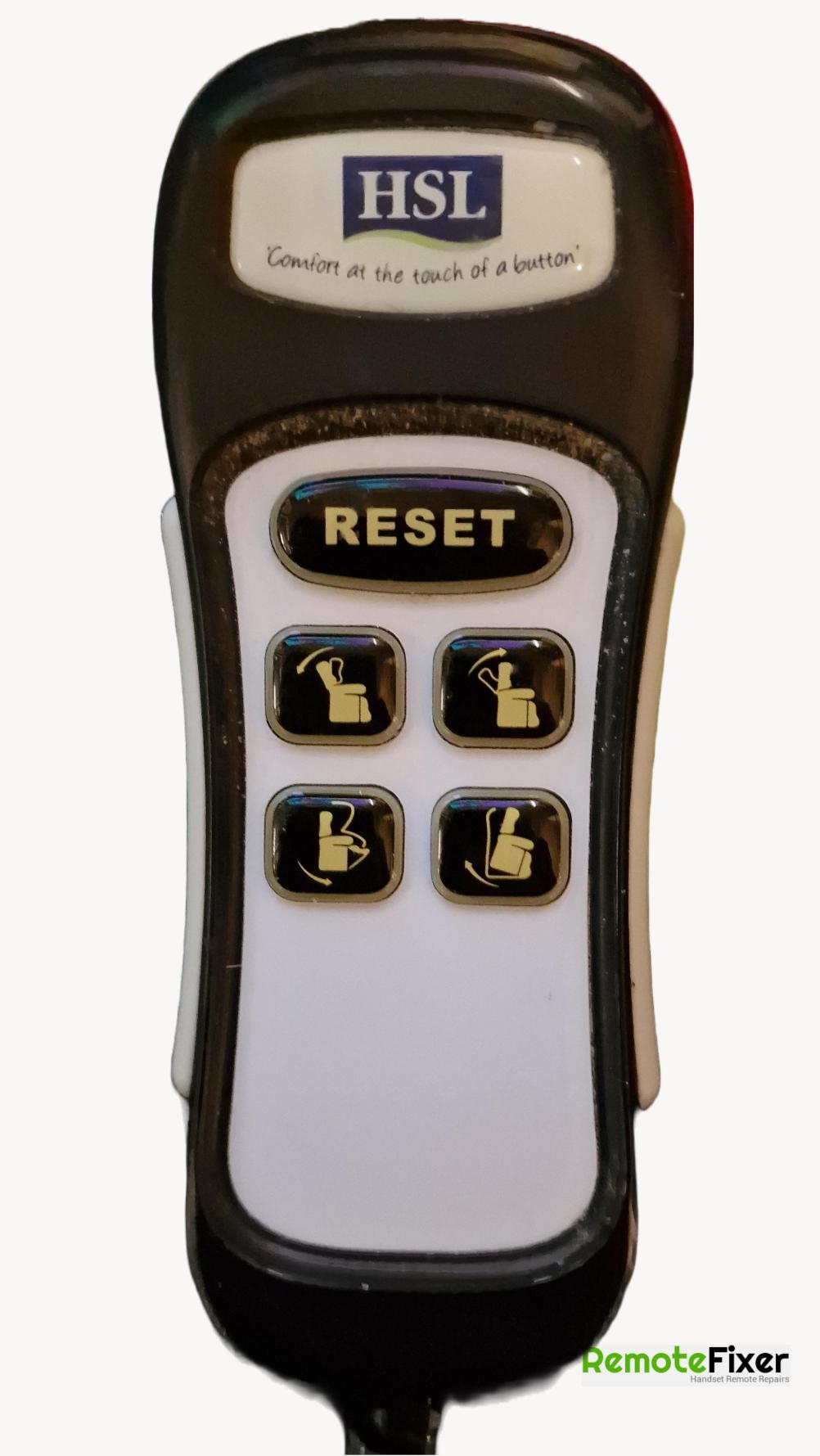 HSL  remote riser & recliner chair Remote Control - Front Image