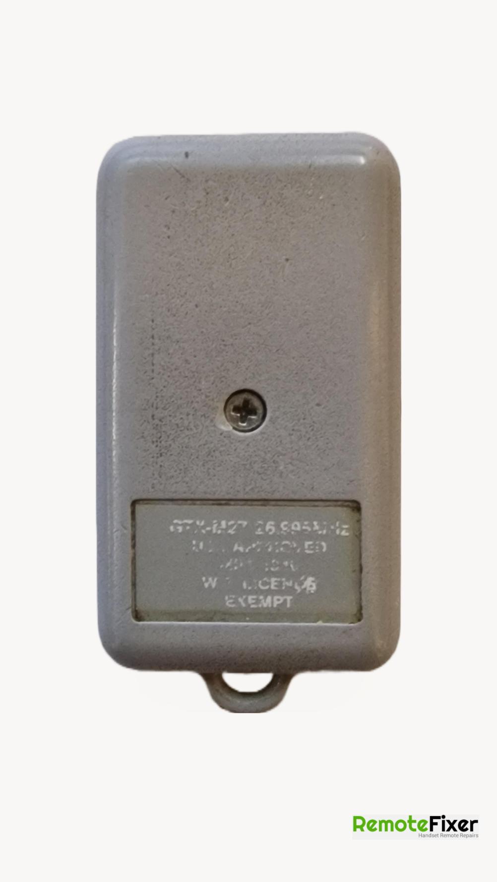 GLIDEROL   Remote Control - Back Image