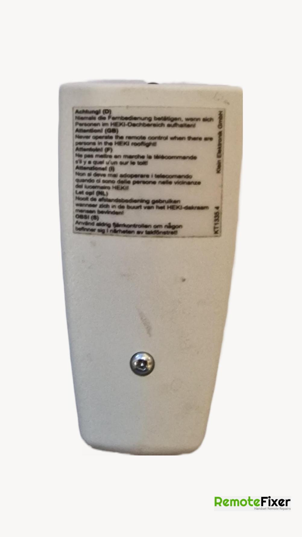 Dometic  KT 1335.4 Remote Control - Back Image