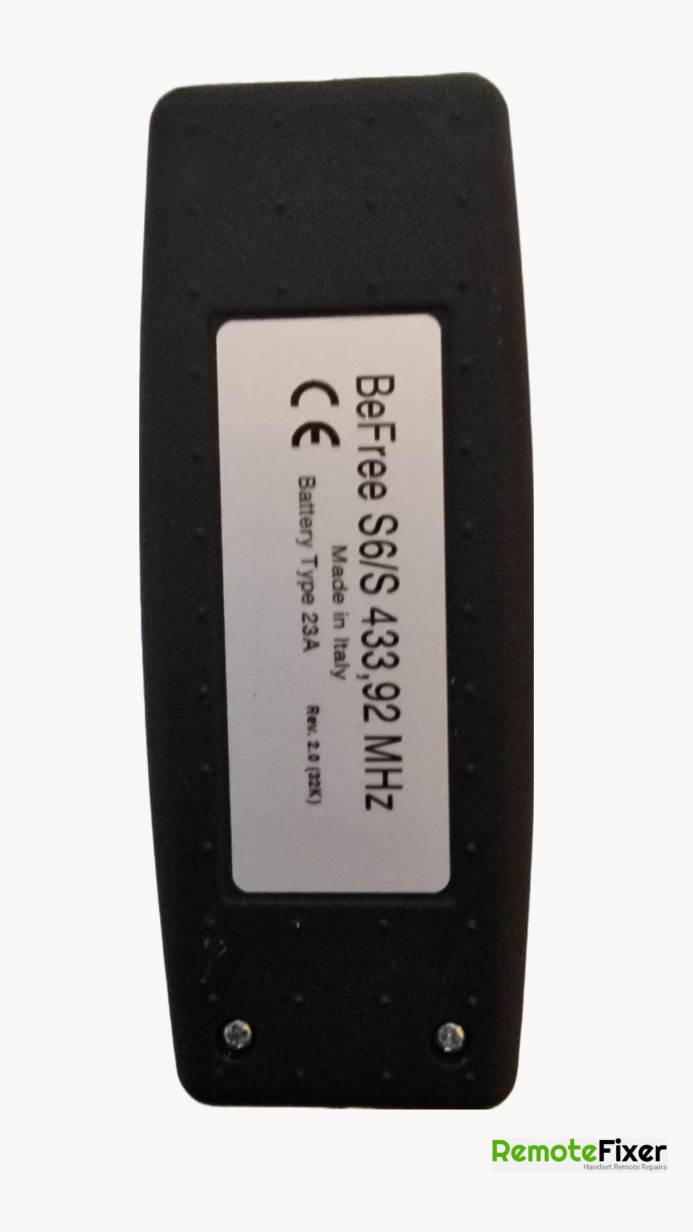 Elica  Remote Control - Back Image