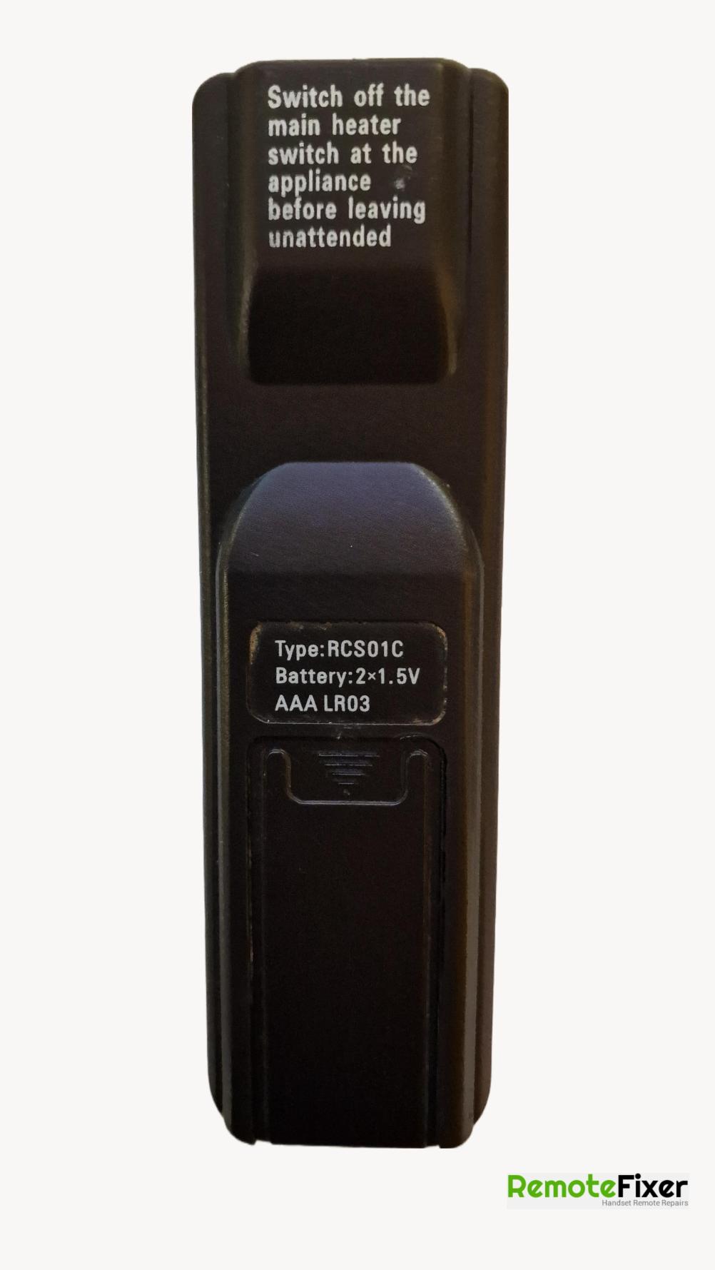 Detroit picture frame fire  Remote Control - Back Image