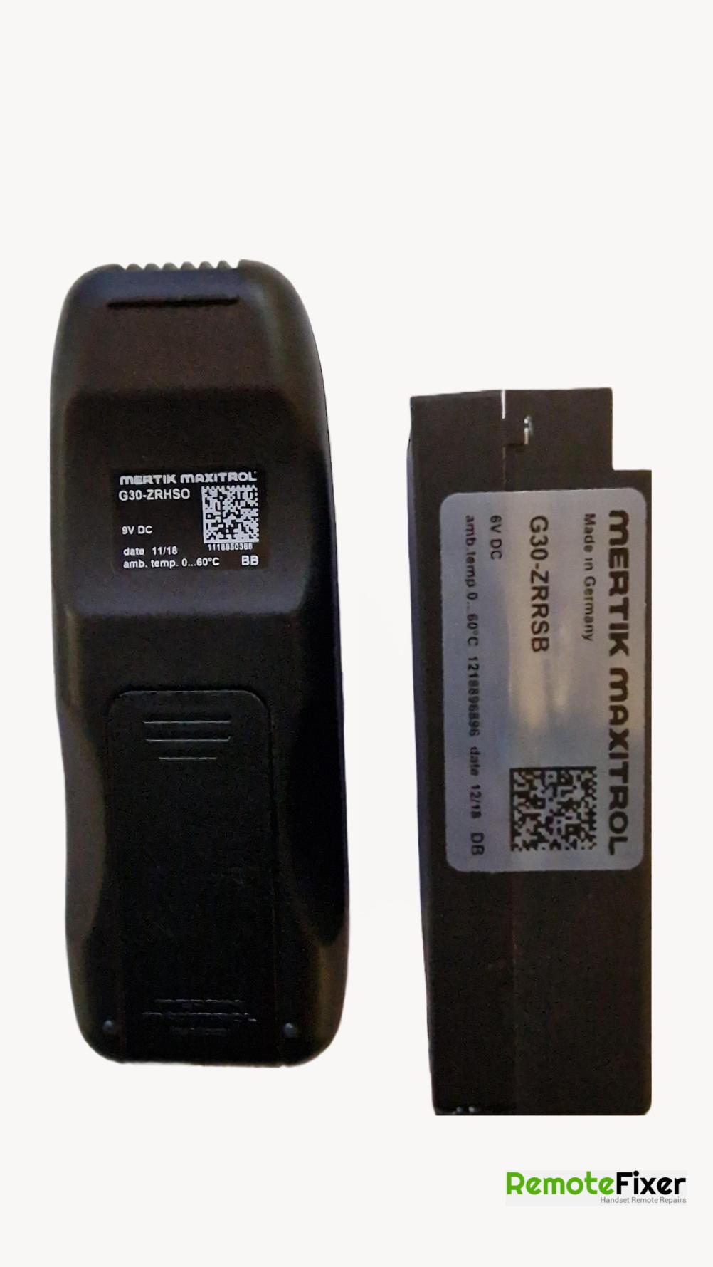 Mertik Maxitrol  G30-ZRRSB Remote Control - Back Image