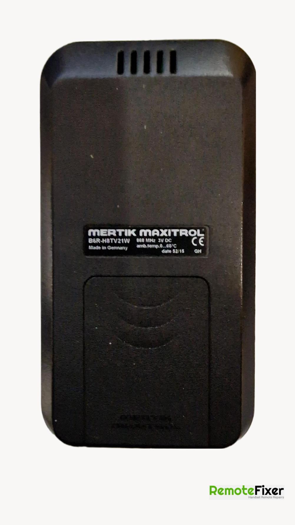 Mertik Maxitrol  Remote Control - Back Image