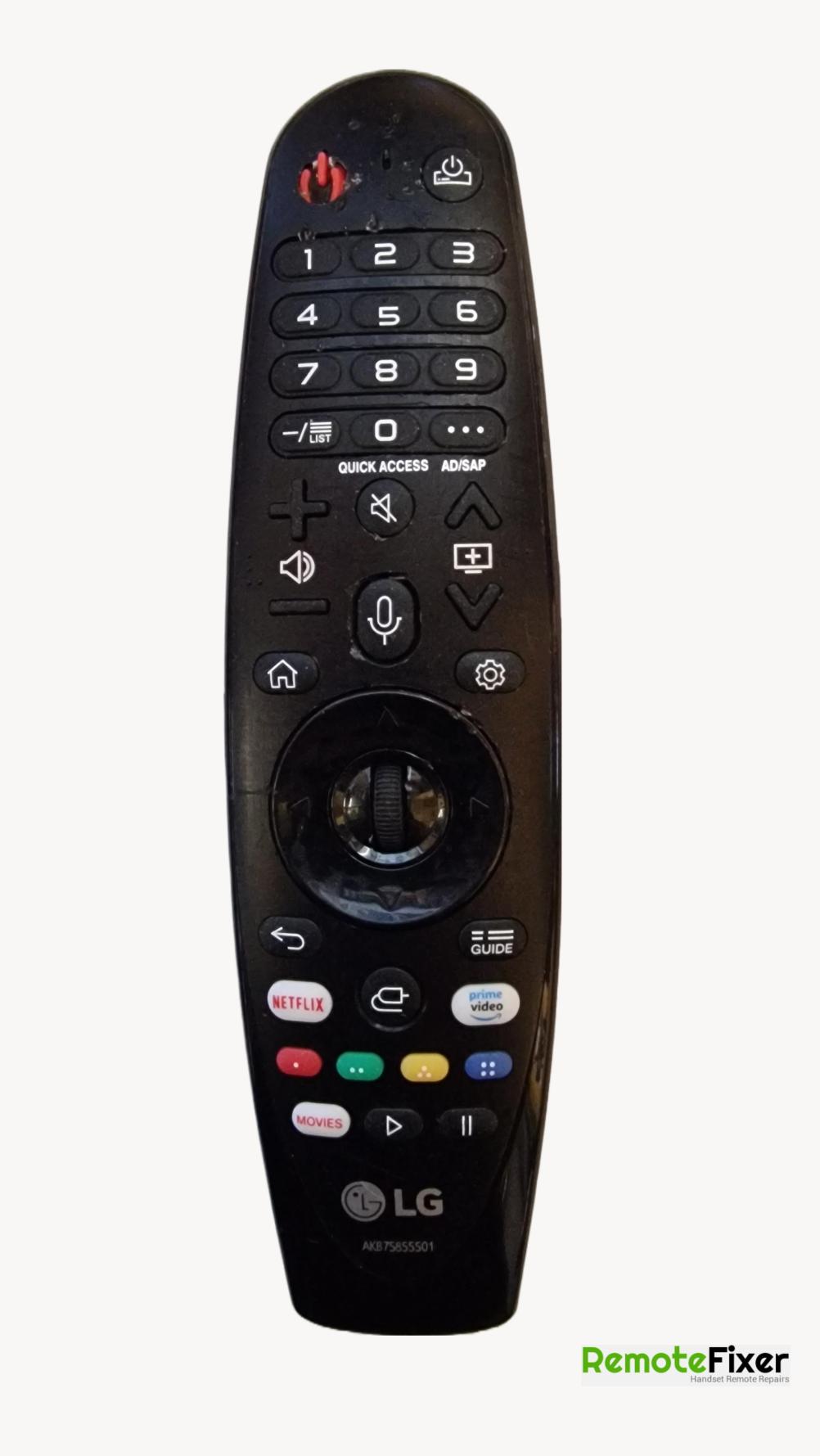 LG  Remote Control - Front Image