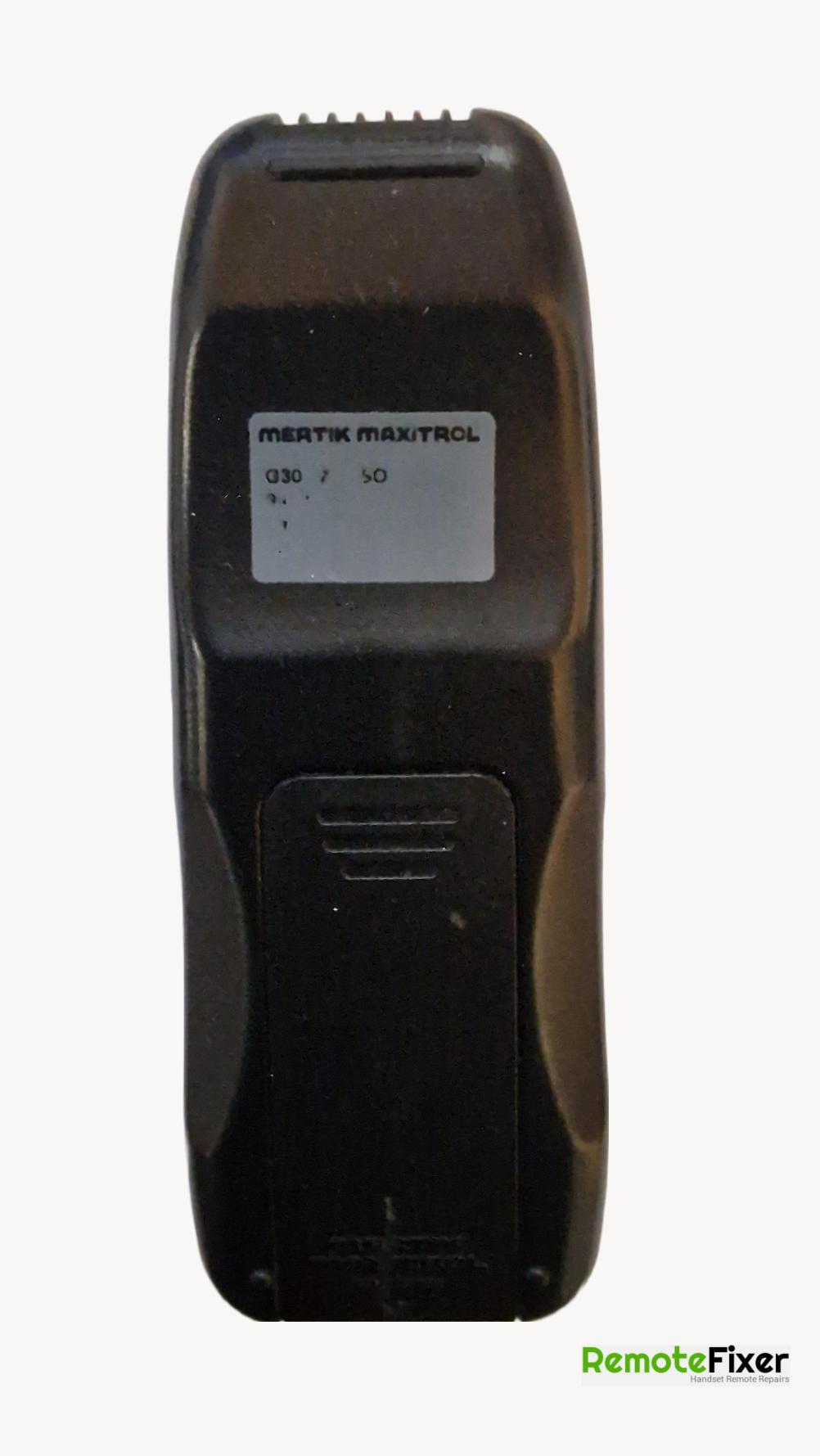 Gazco. Mertik Maxitrol  G30 Remote Control - Back Image