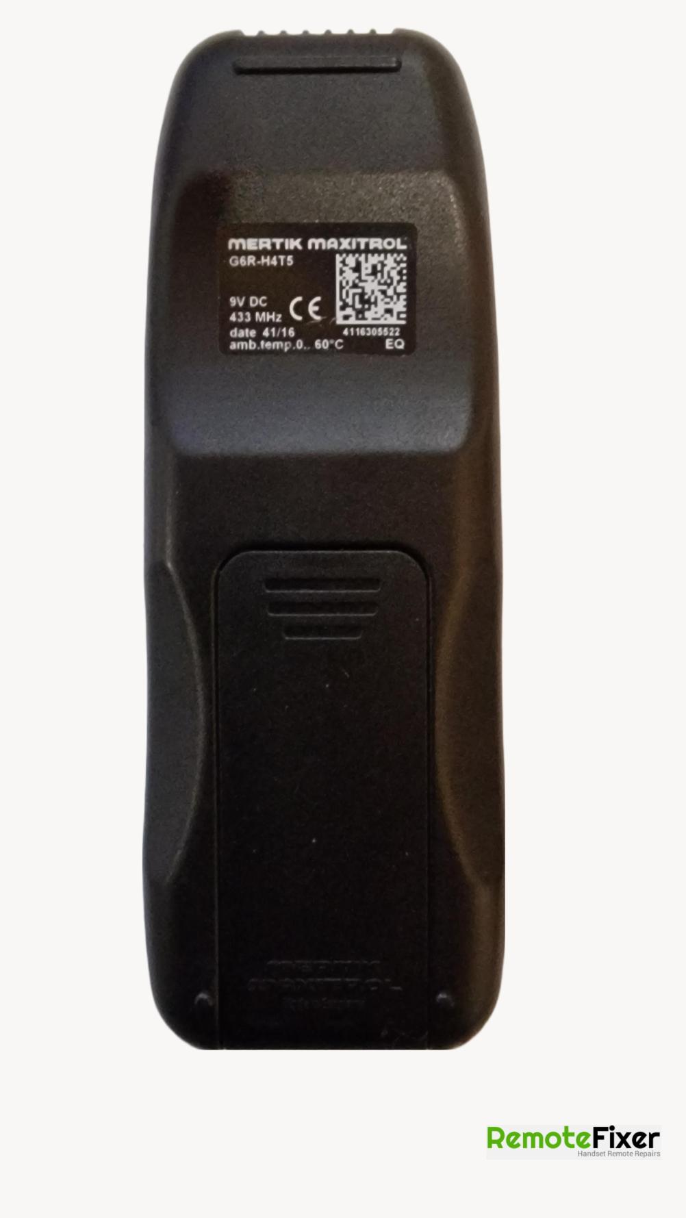 mertik maxitrol  g6r h4t5 ga  Remote Control - Back Image