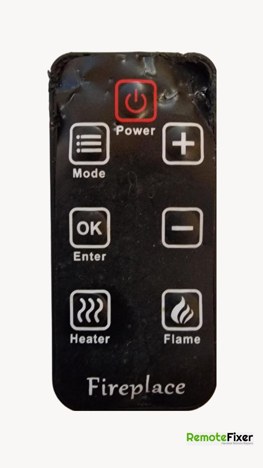 Beldray  Curved fire Remote Control - Front Image