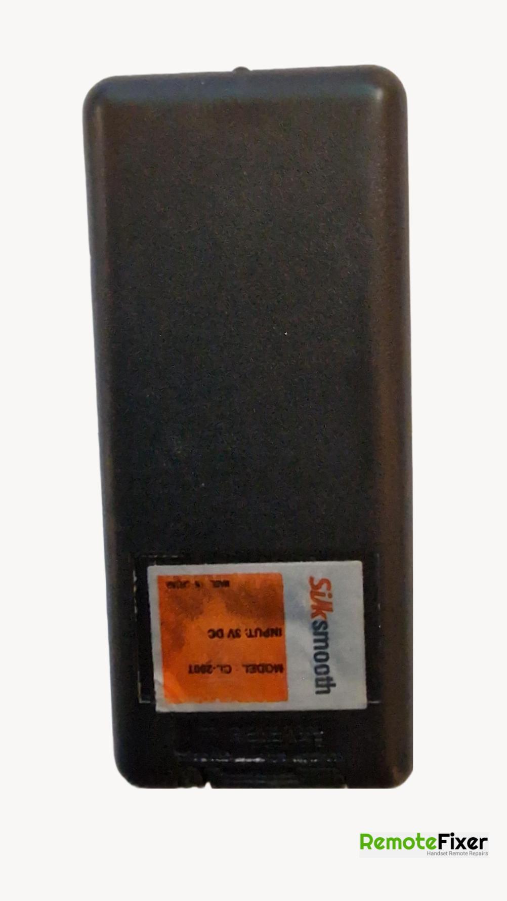 Silksmooth  Remote Control - Back Image