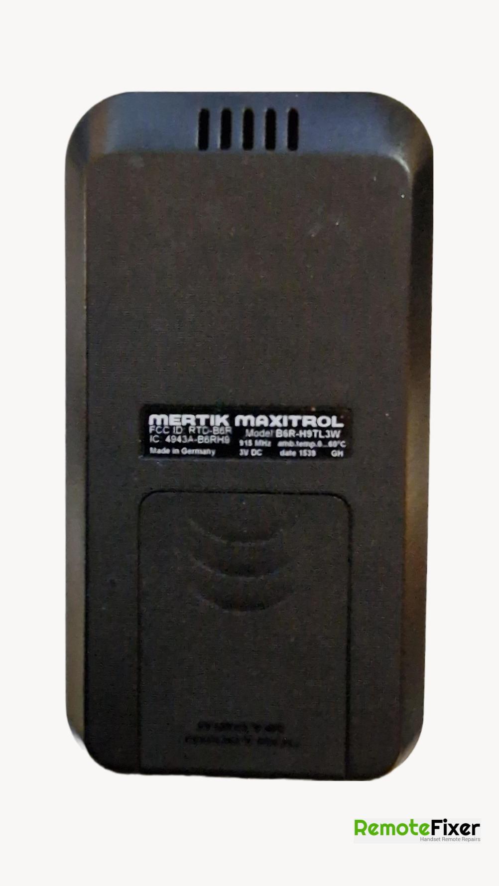 Mertik Maxitrol  Remote Control - Back Image