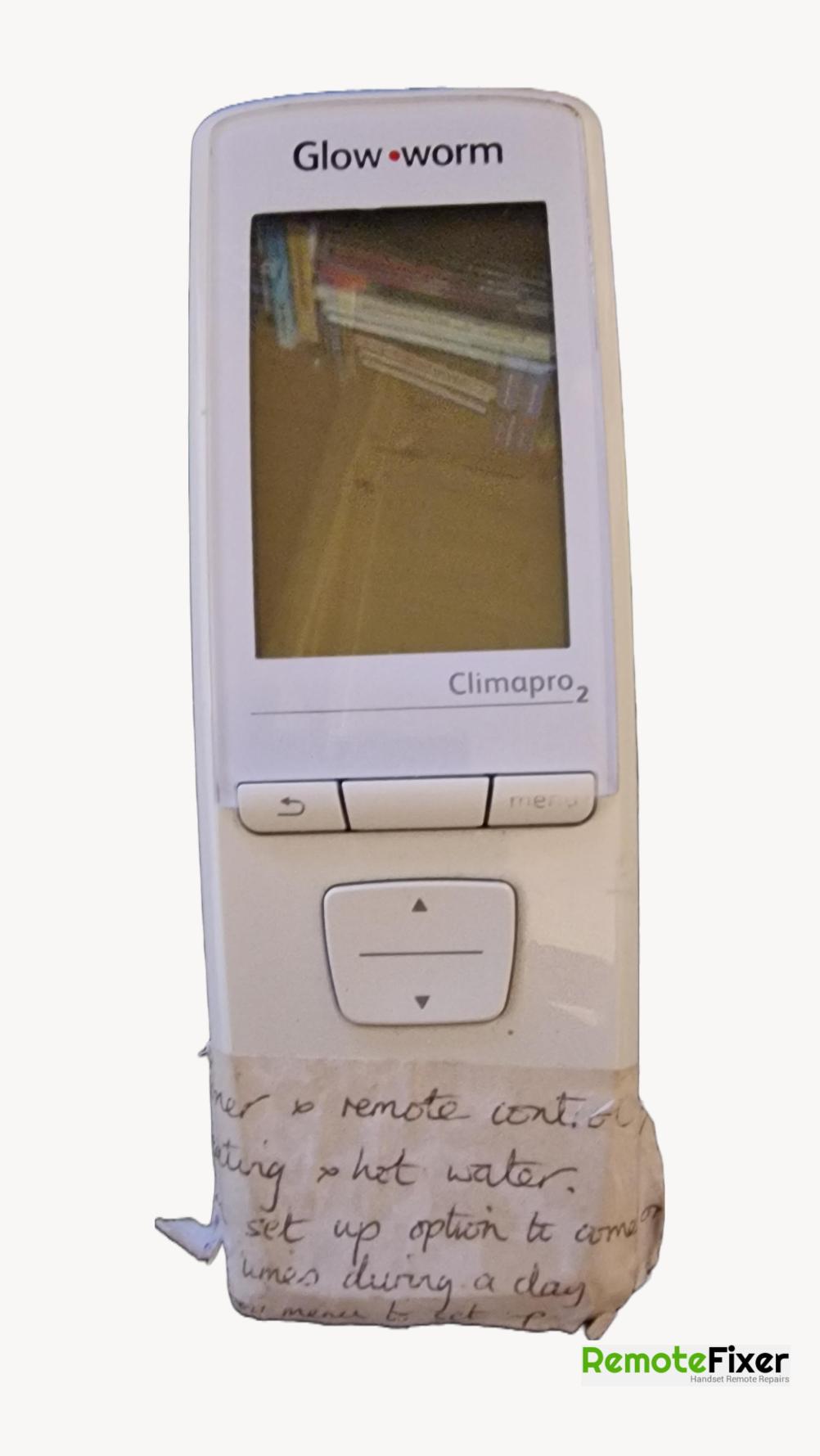 Gloworm  Climapro 2 Remote Control - Front Image