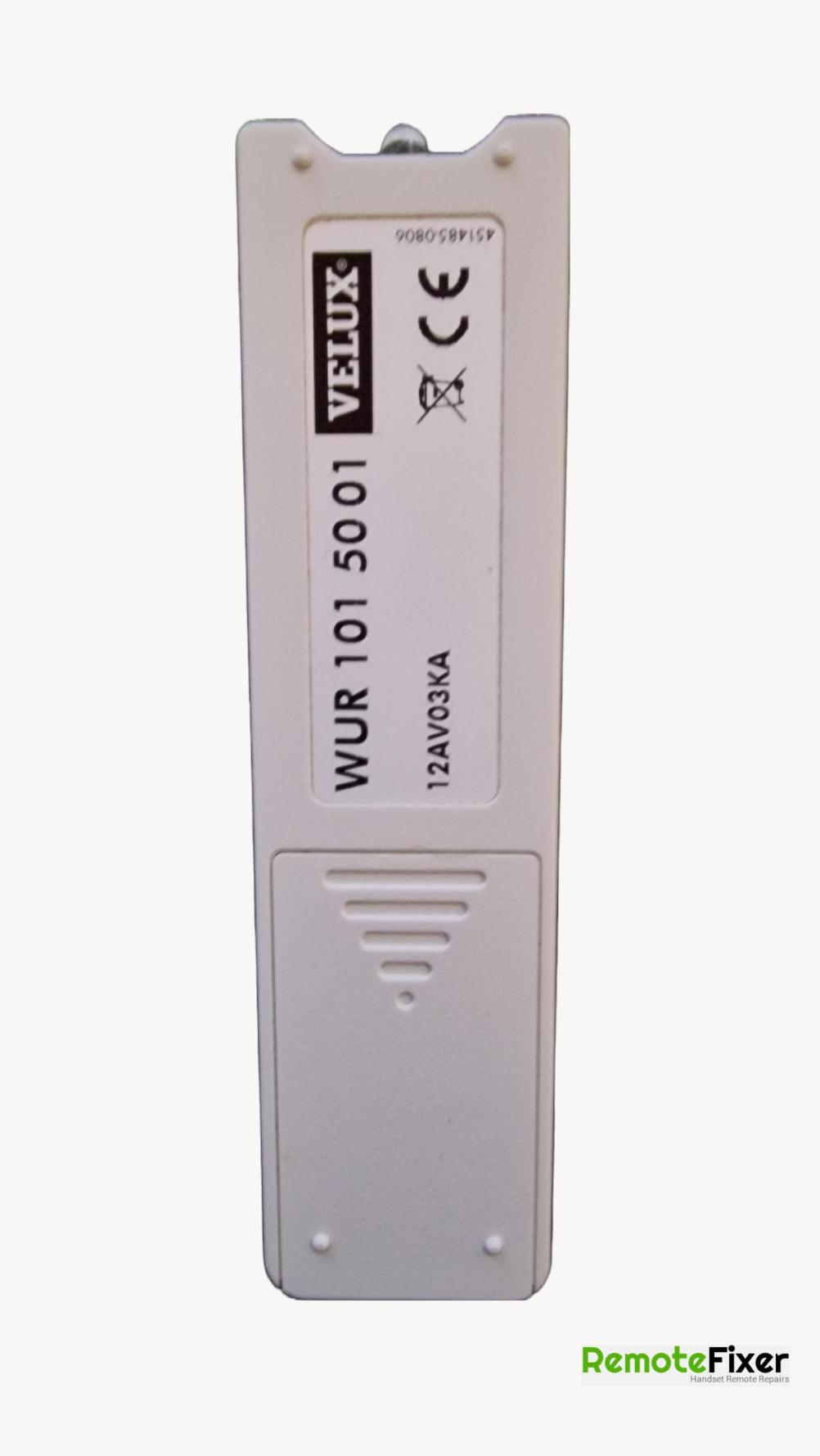 Velux  WUR 101 5001 Remote Control - Back Image