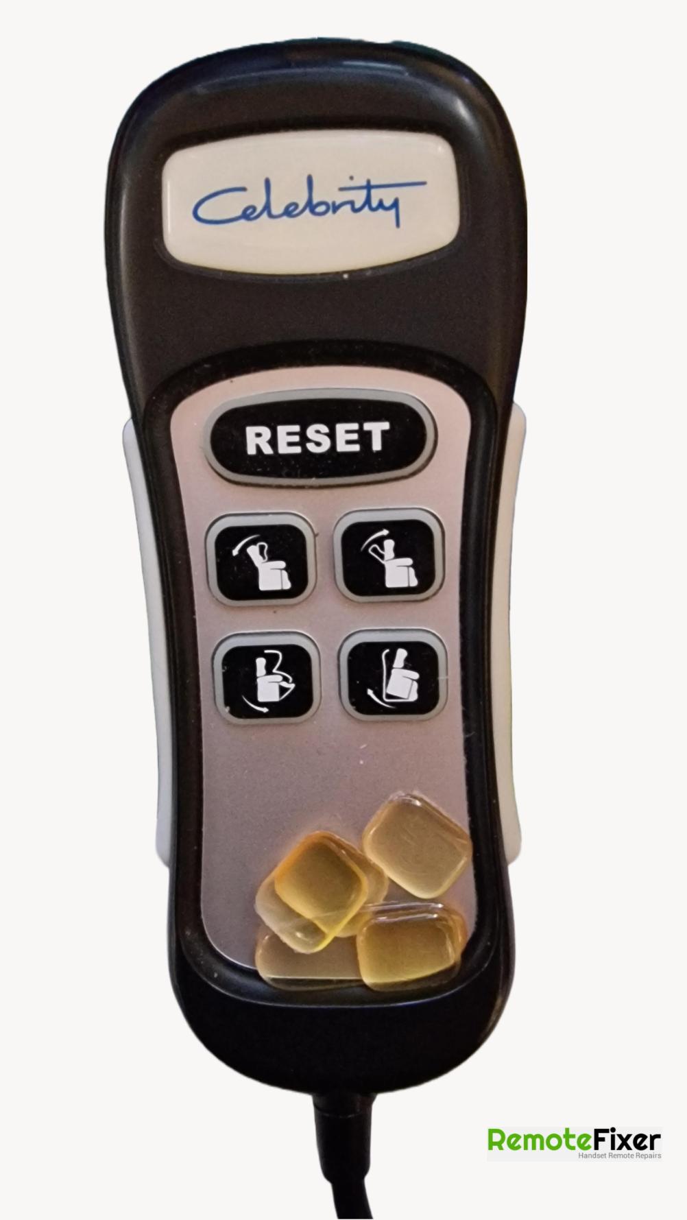 CELEBRITY TH27-2039-001 (8 PIN) 5 Button Remote Control - Front Image