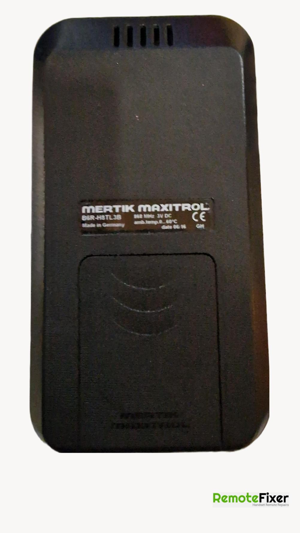 Mertik Maxitrol  B6R-H8TL3B Remote Control - Back Image