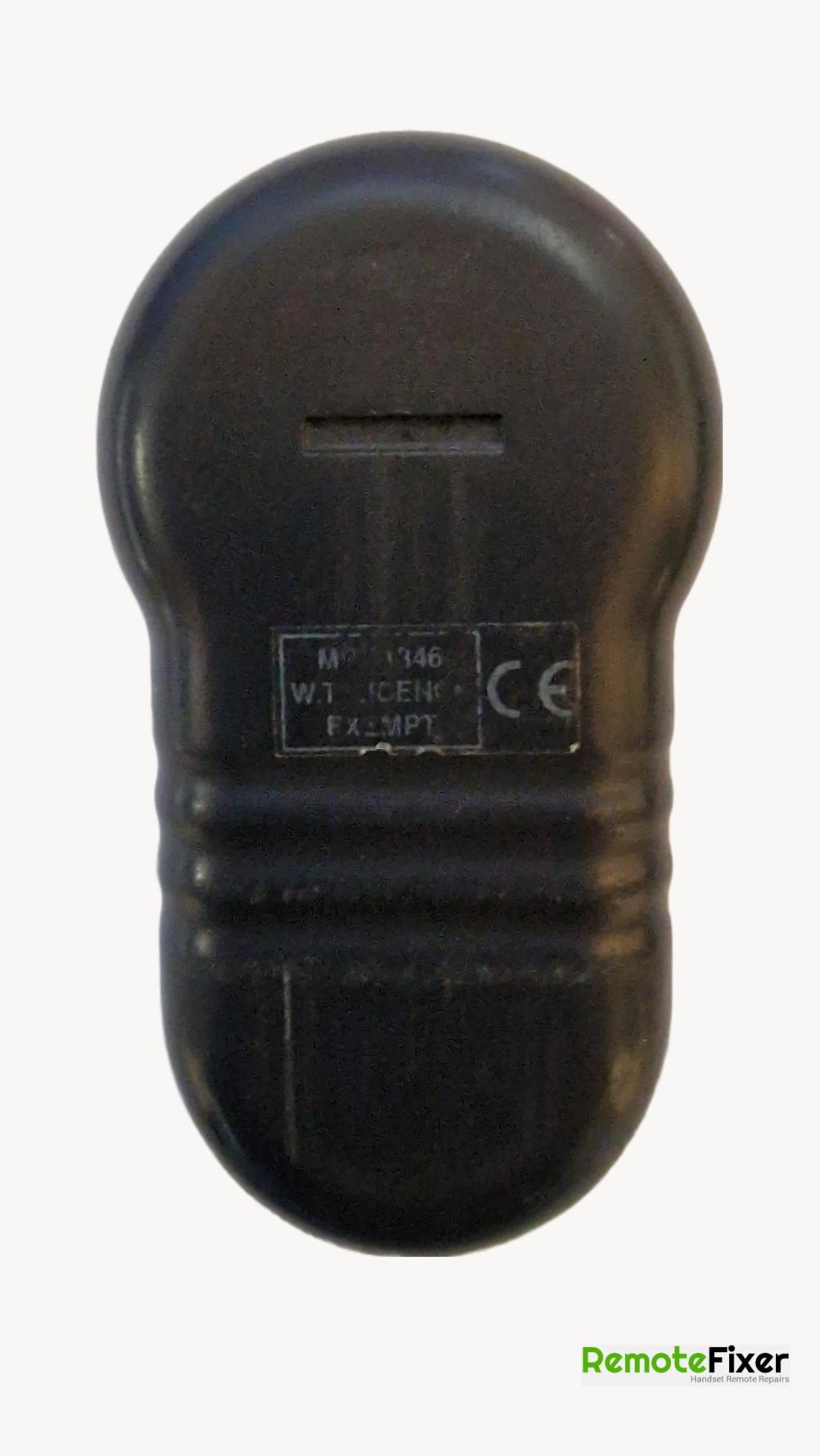 Merlin  Remote Control - Back Image