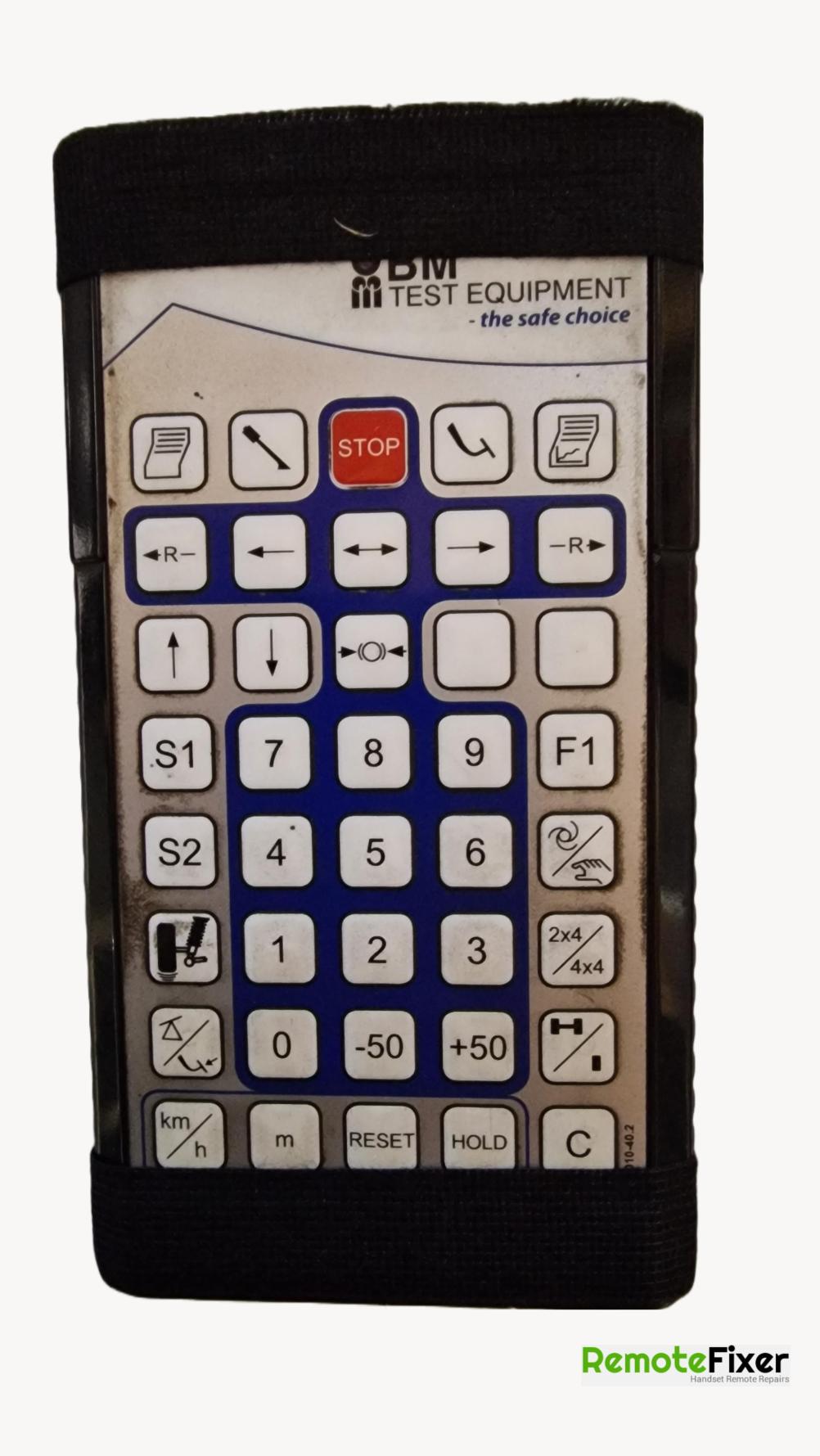 BMTEST EQUIPMENT   Remote Control - Front Image