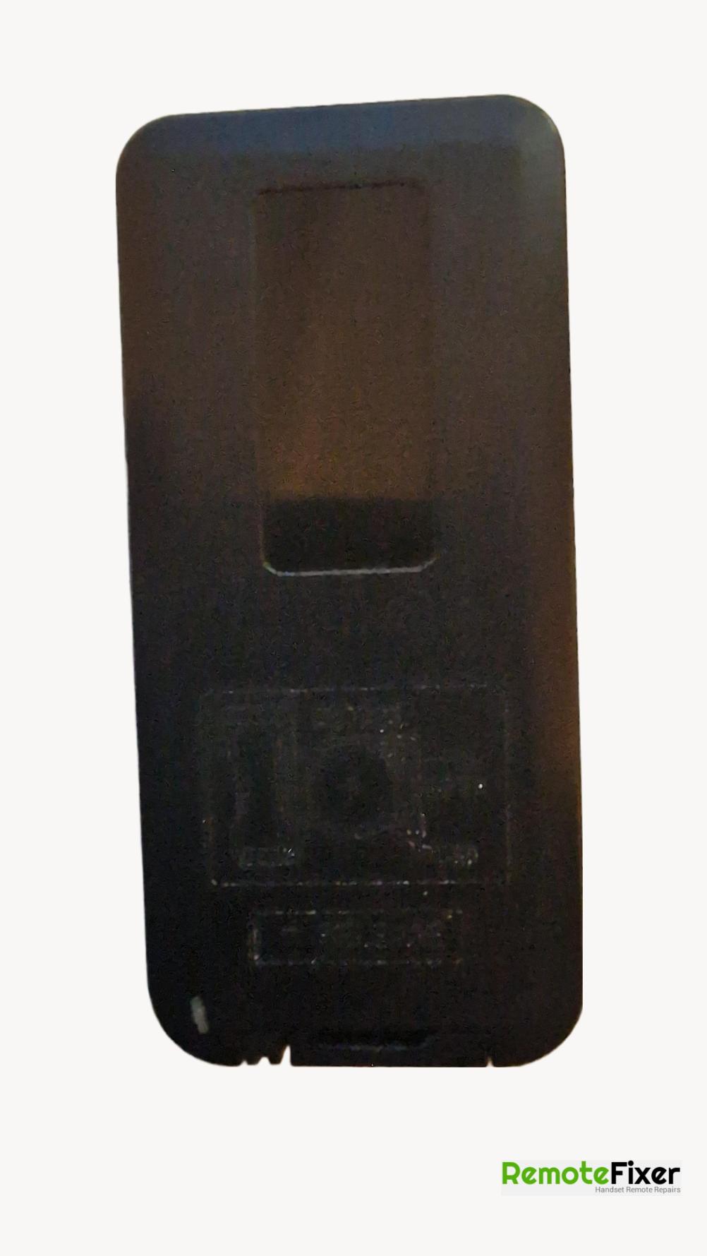 Focal Point  Remote Control - Back Image