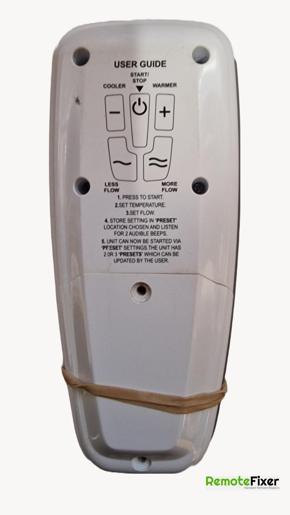 Creda   Remote Control - Back Image