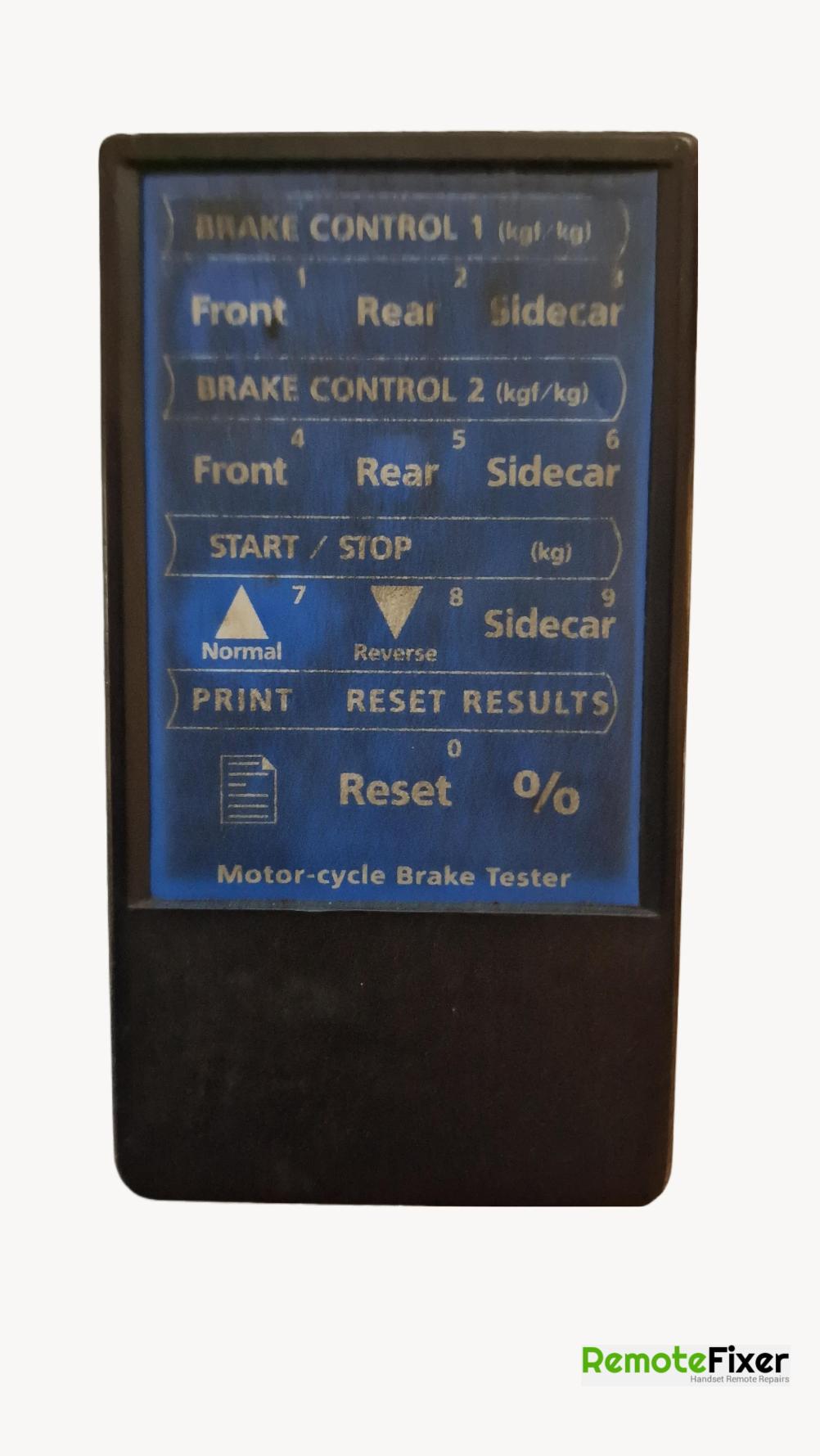 Tecalemit class 1/2 Remote Control - Front Image