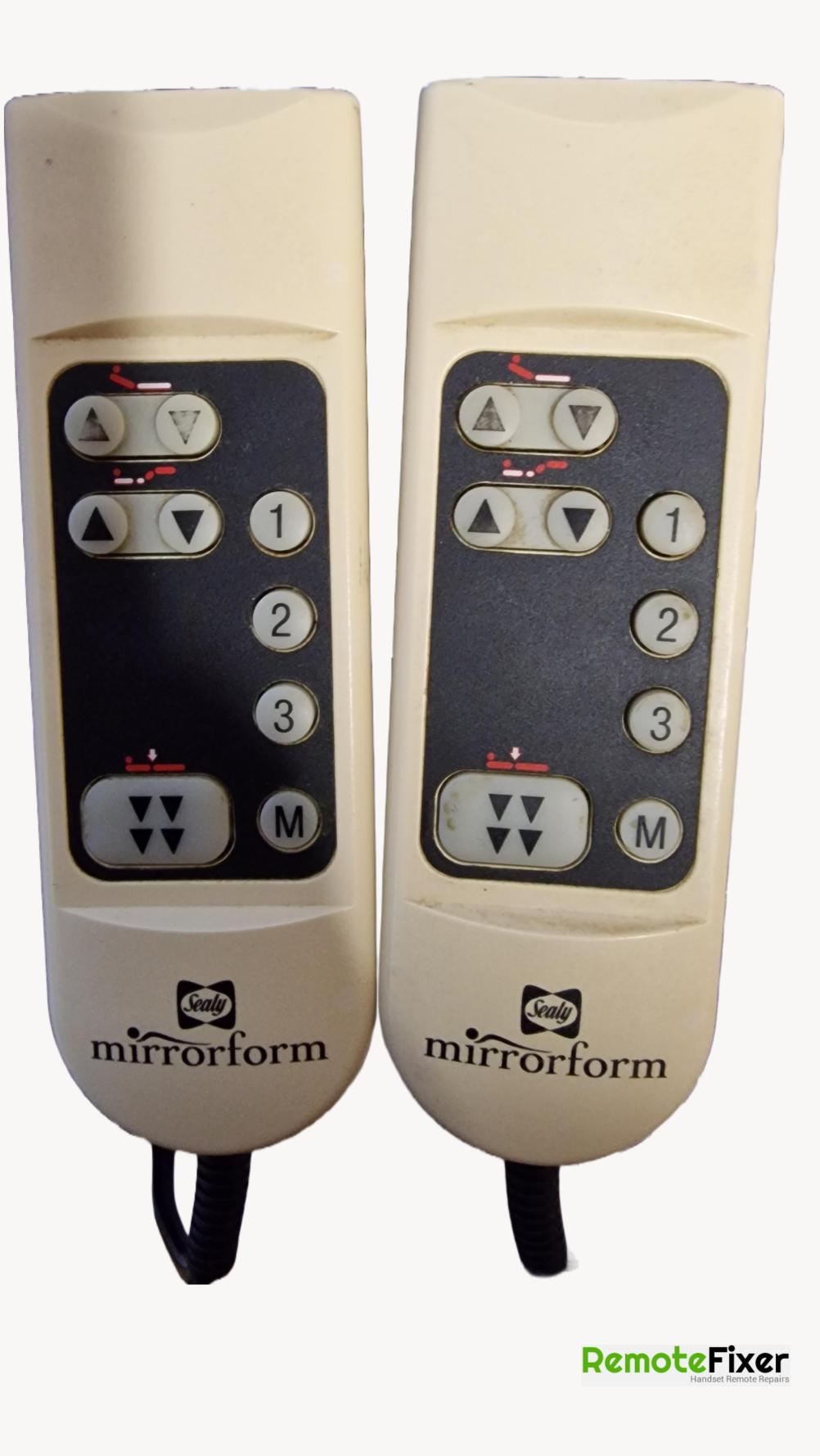 Sealy mirrorform bed Remote Control - Front Image