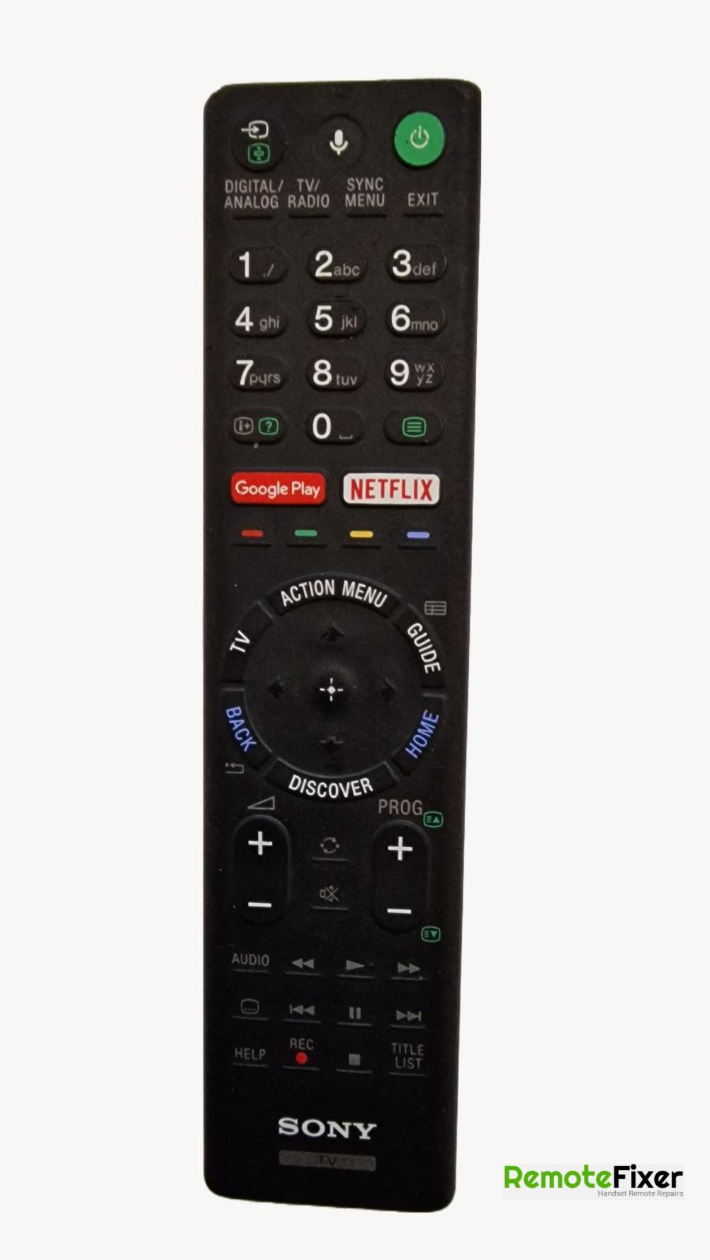 Sony rmf-tx200e Remote Control - Front Image