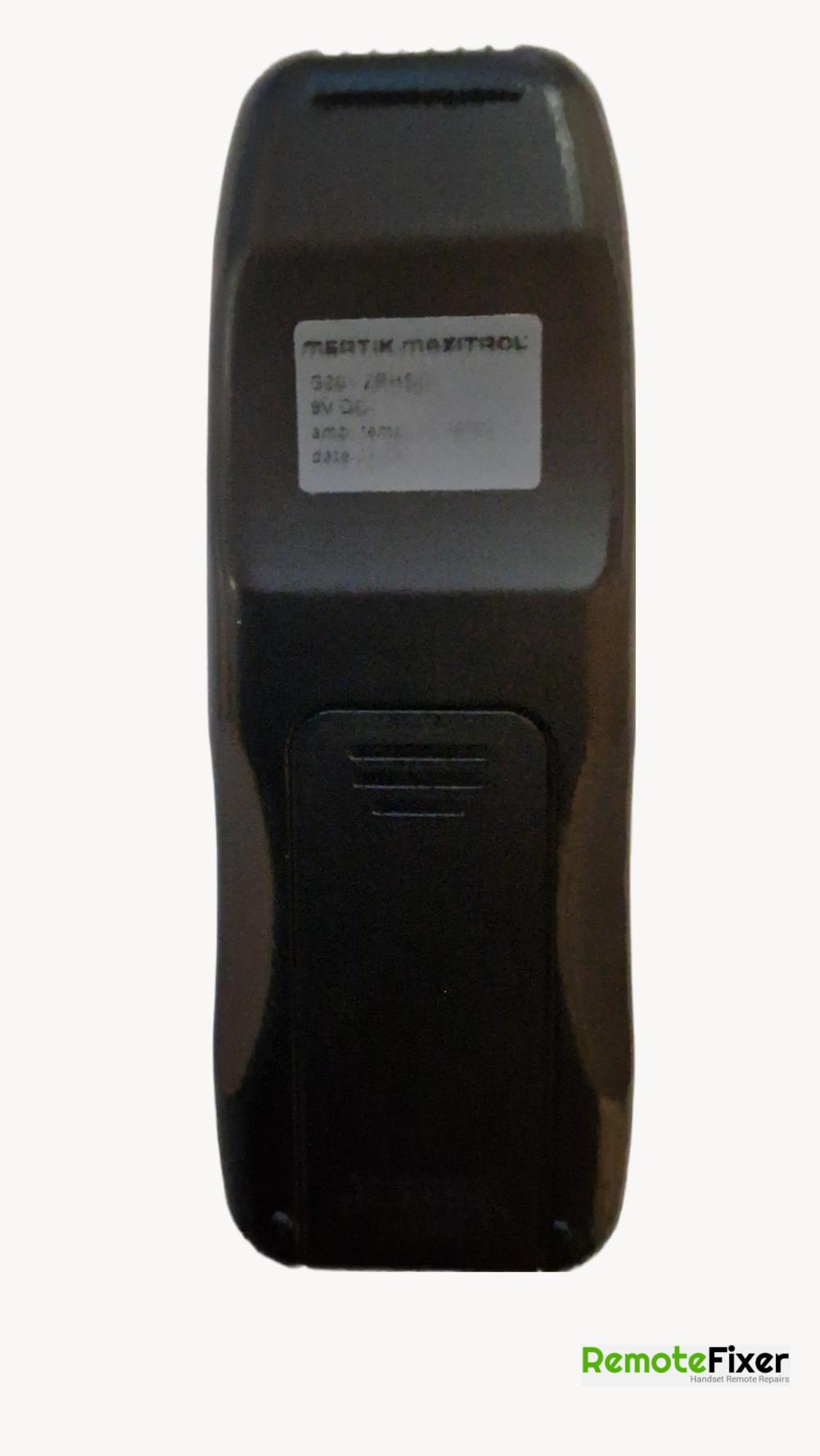 Mertik Maxitrol G30 Remote Control - Back Image