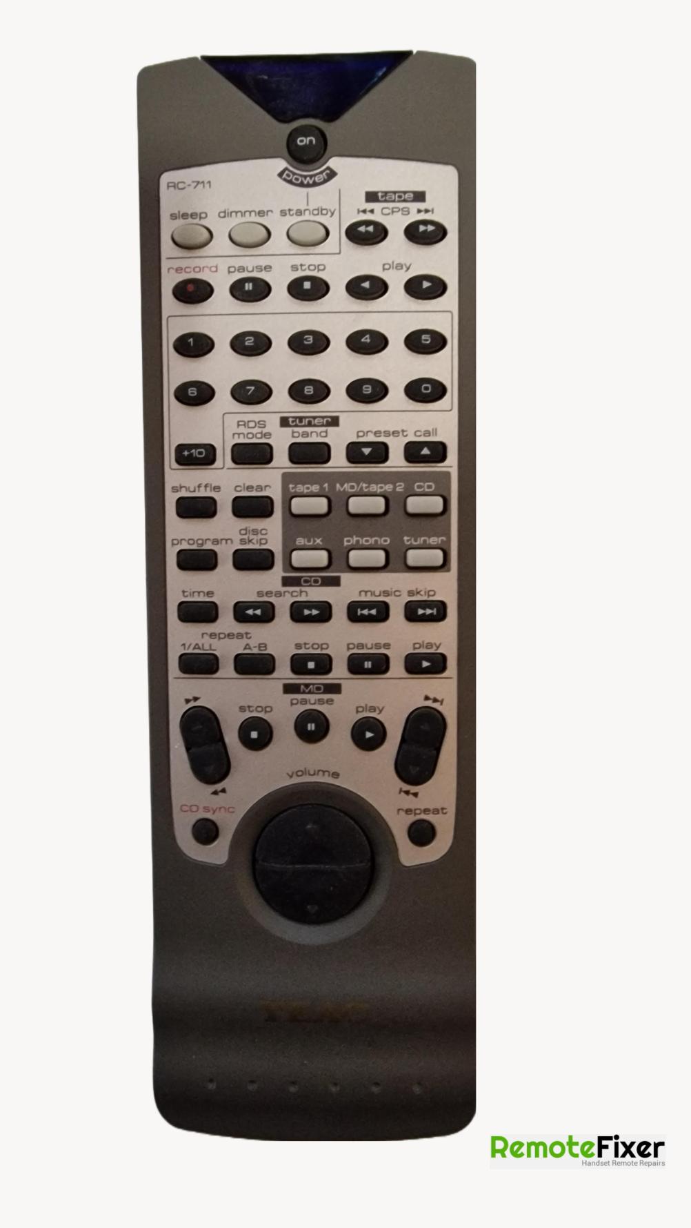 TEAC RC-711 Remote Control - Front Image