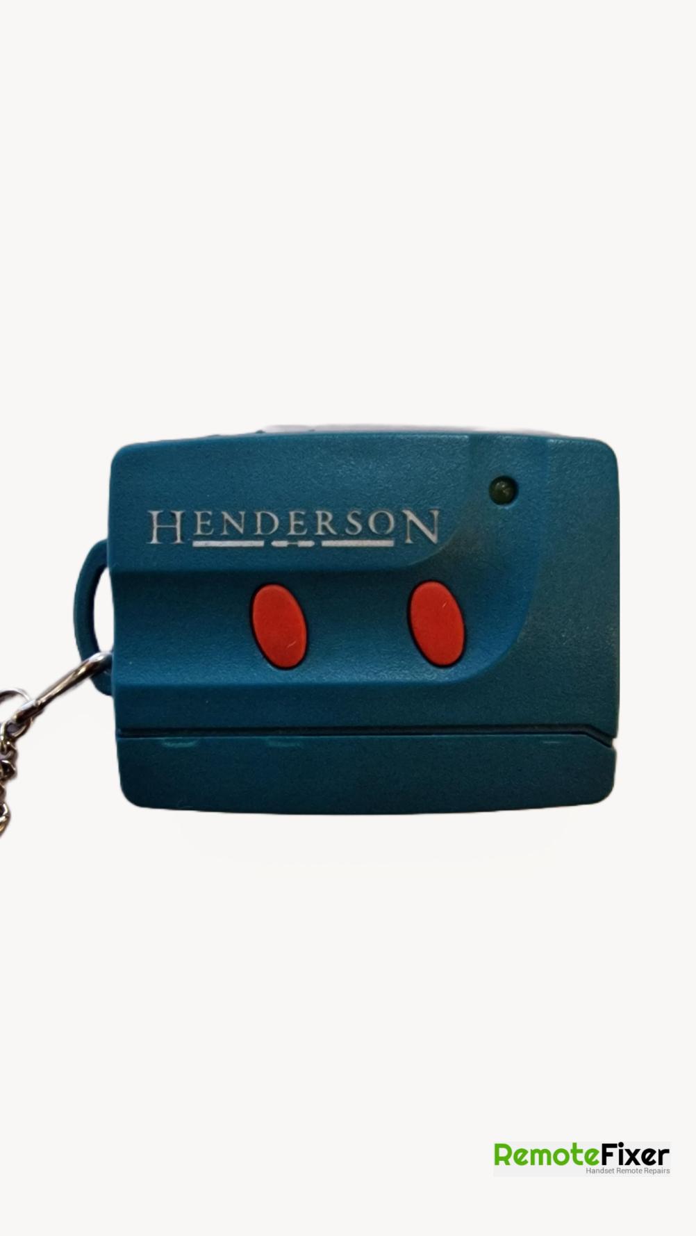 Henderson  Remote Control - Front Image