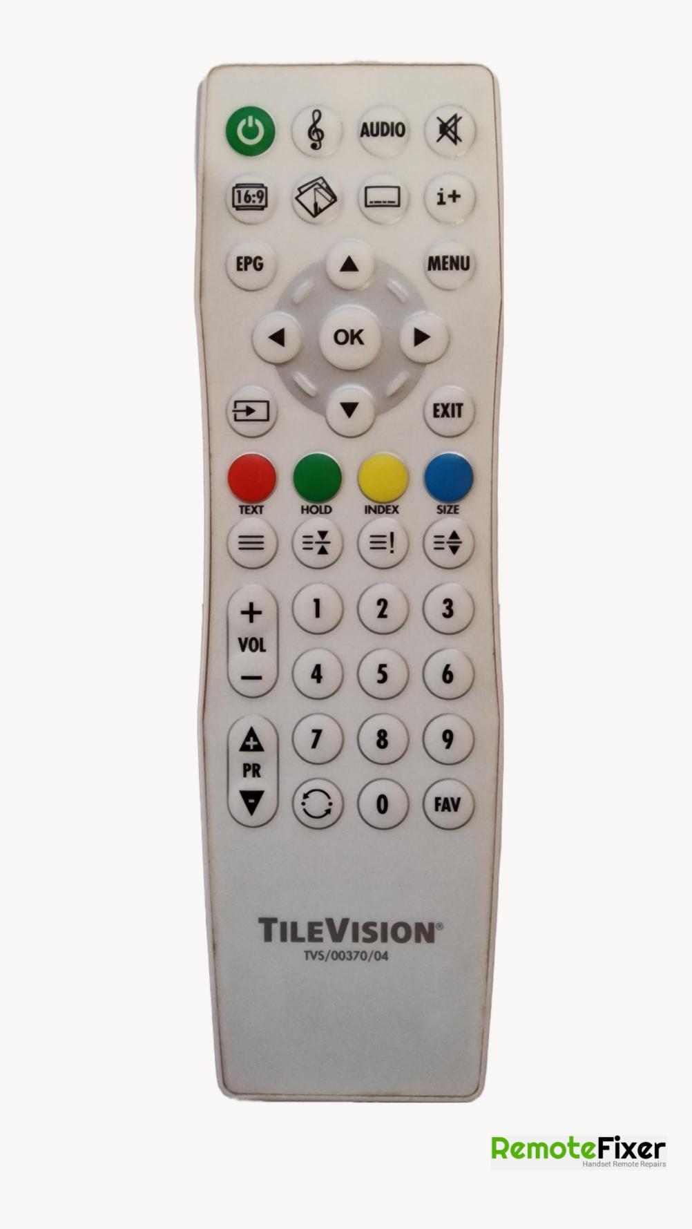 Tilevision  TVs/00370/04 Remote Control - Front Image