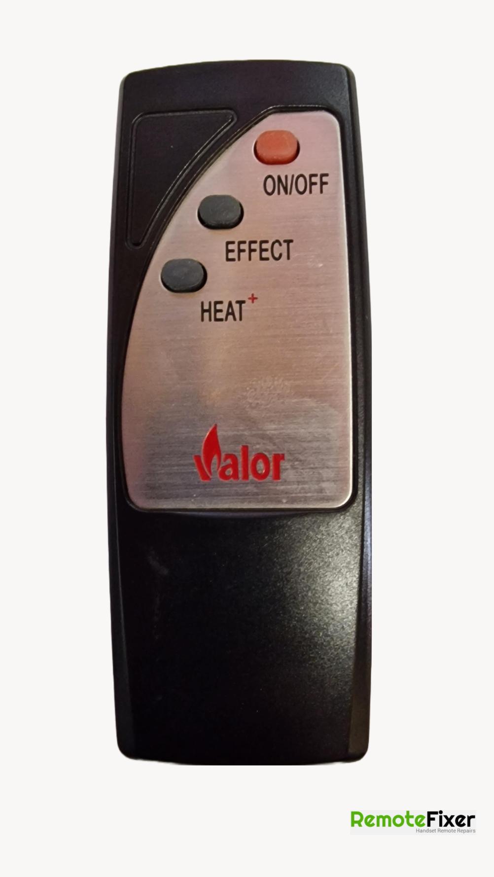 VALOR  ELECTRIC FIRE DIMENSIONS Remote Control - Front Image