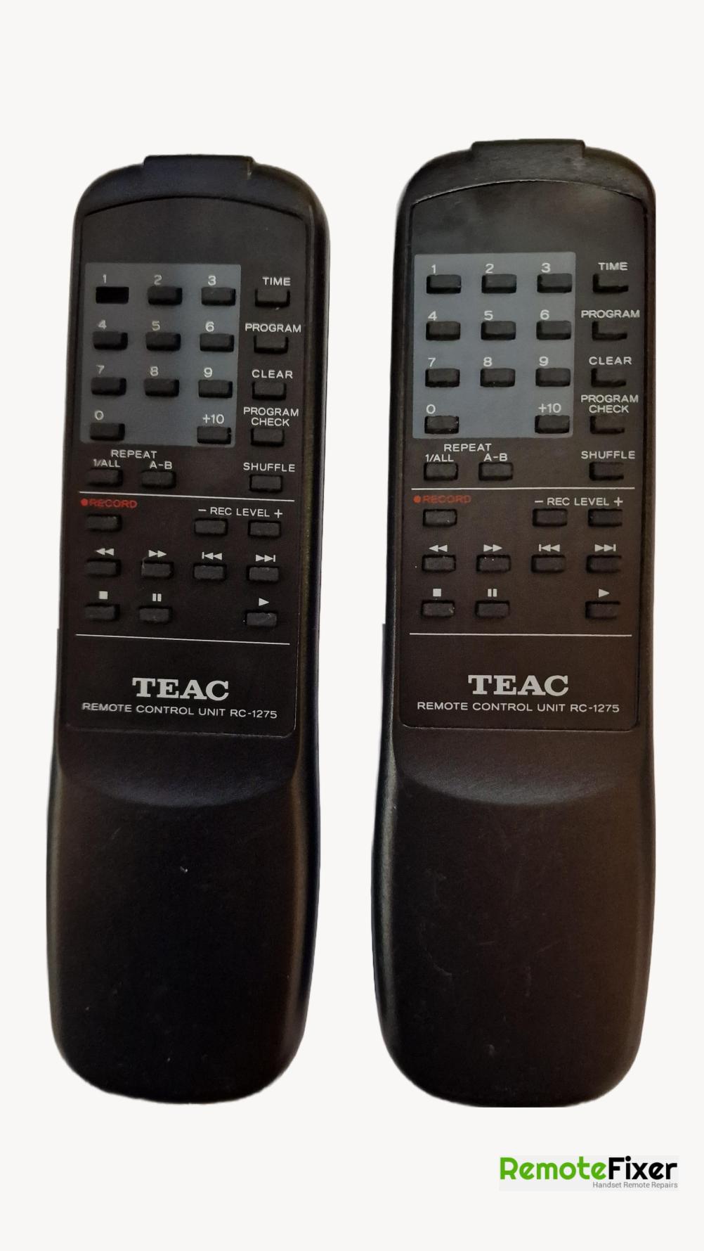 Teac RC 1275 Remote Control - Front Image