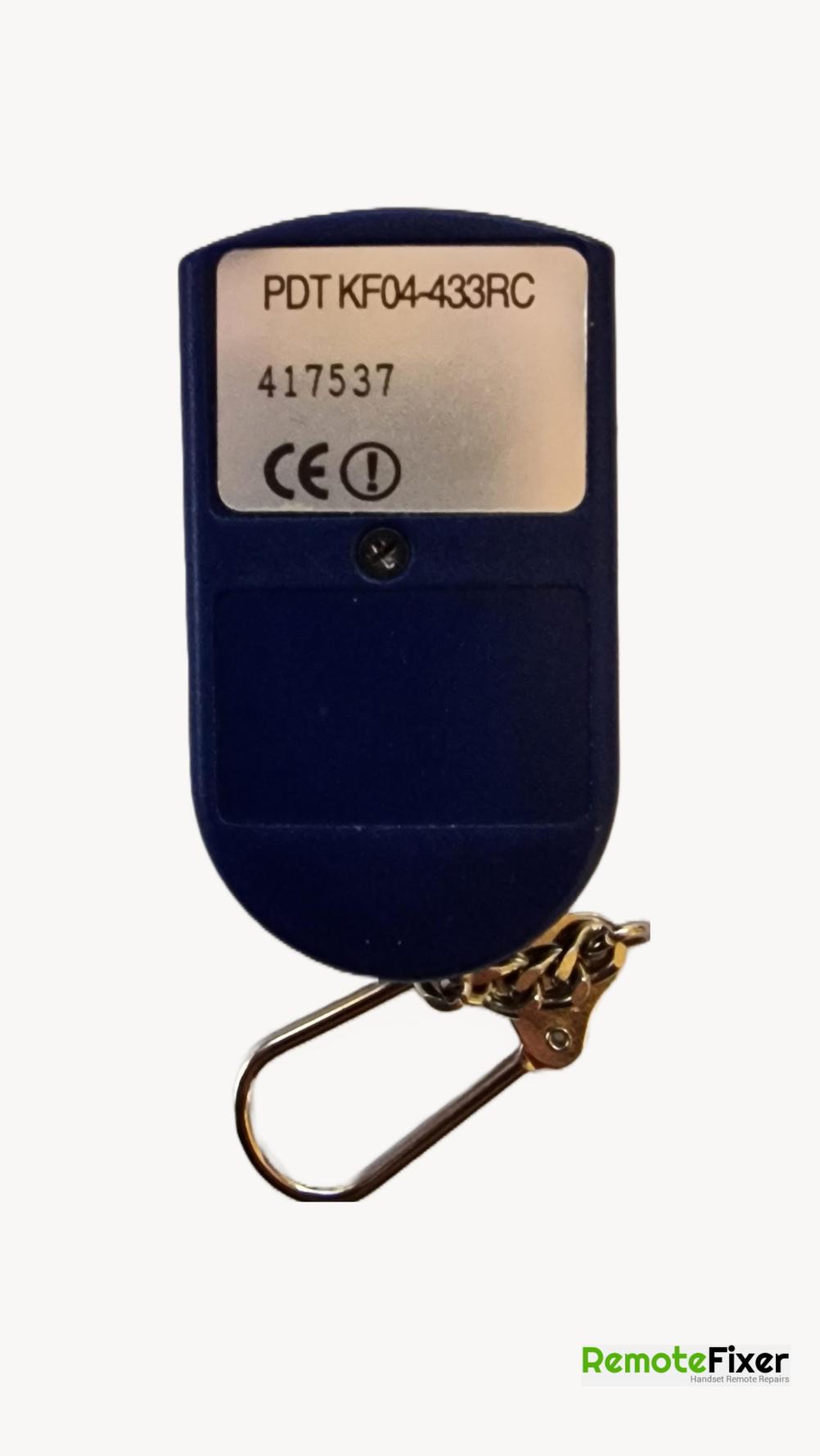 PDT KF04-433RC  Remote Control - Back Image