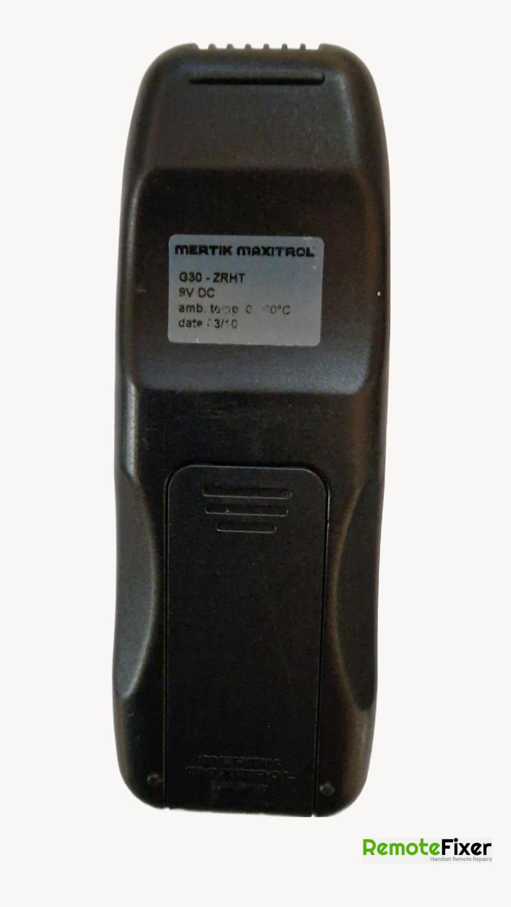 Mertik Maxitrol  Remote Control - Back Image