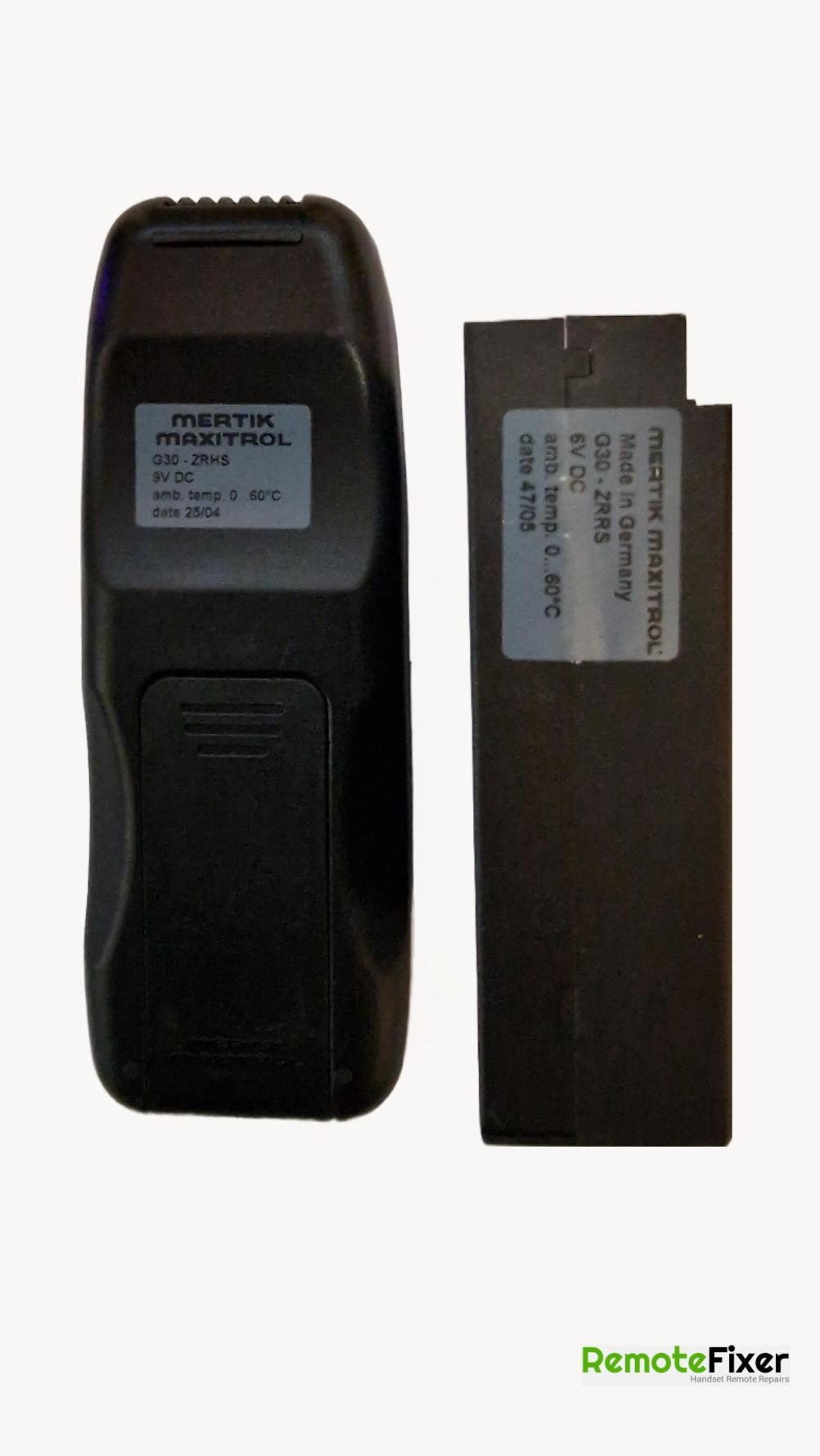 Mertik Maxitrol G30-ZRHS Remote Control - Back Image