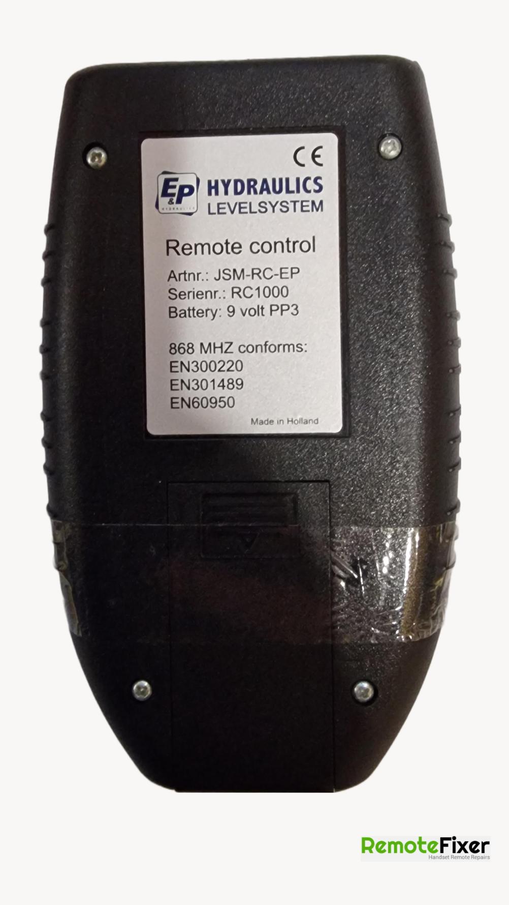 E&P HYDRAULICS LEVELSYSTEM Remote Control - Back Image