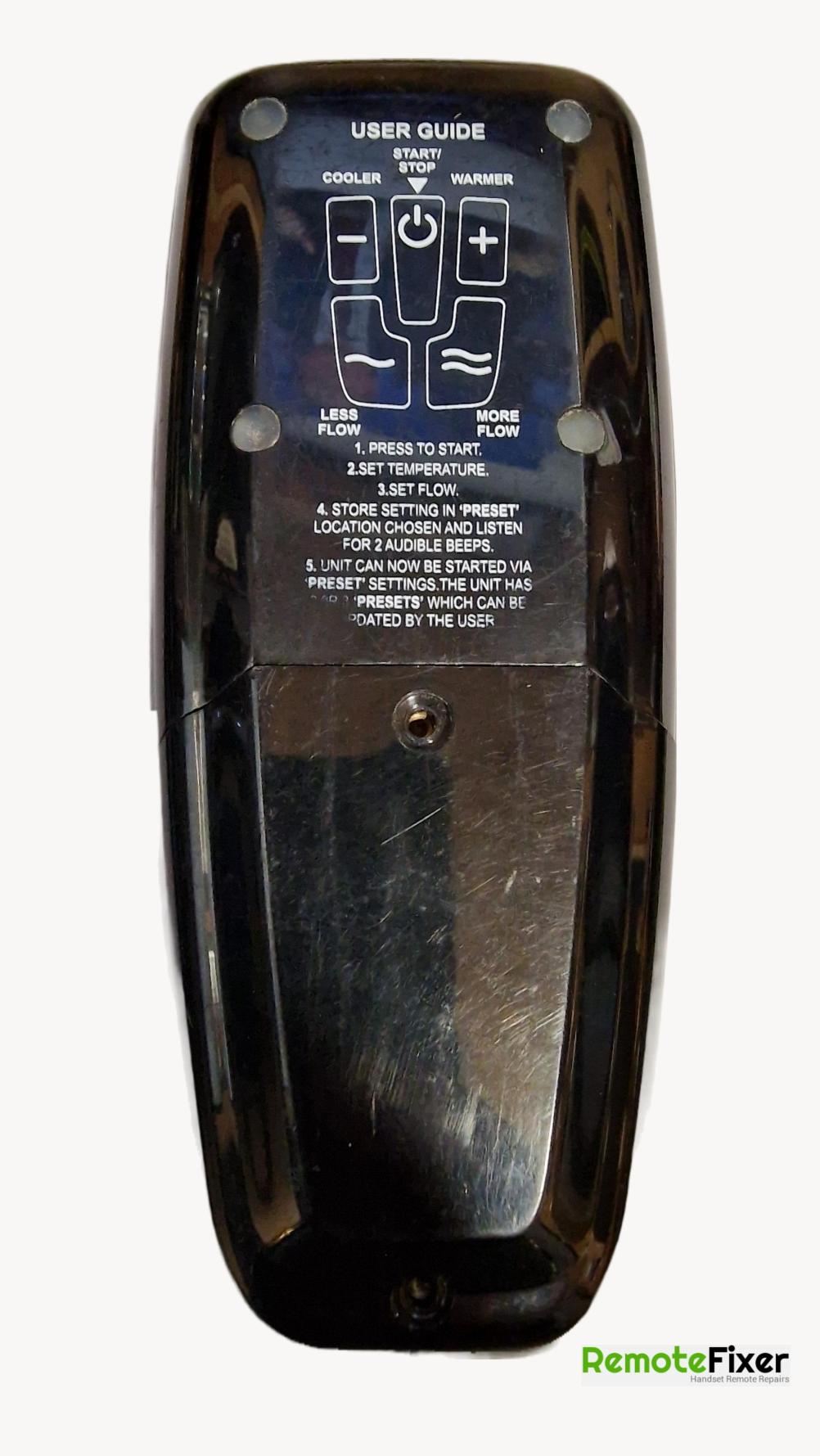 Galaxy Aqua-Digitemp   Remote Control - Back Image