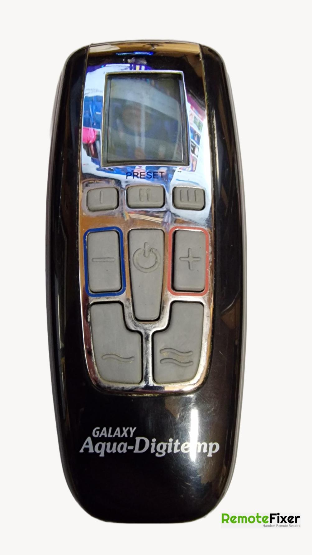 Galaxy Aqua-Digitemp   Remote Control - Front Image