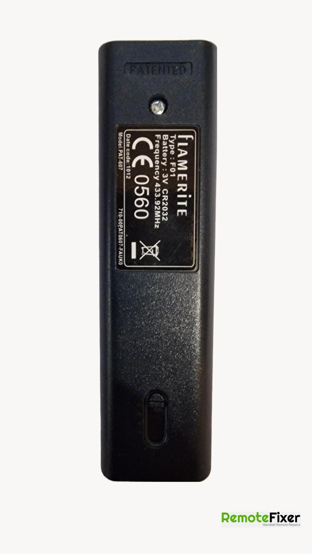 Flamerite   Remote Control - Back Image