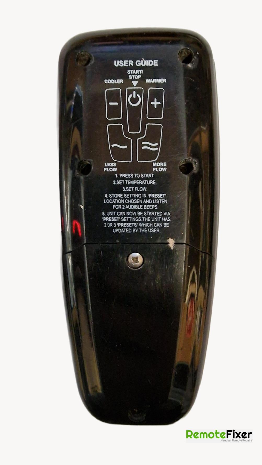 Creda  Remote Control - Back Image